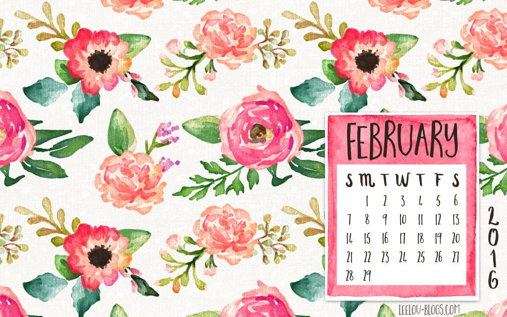 February Desktop and Mobile Backgrounds | Leelou Blogs
