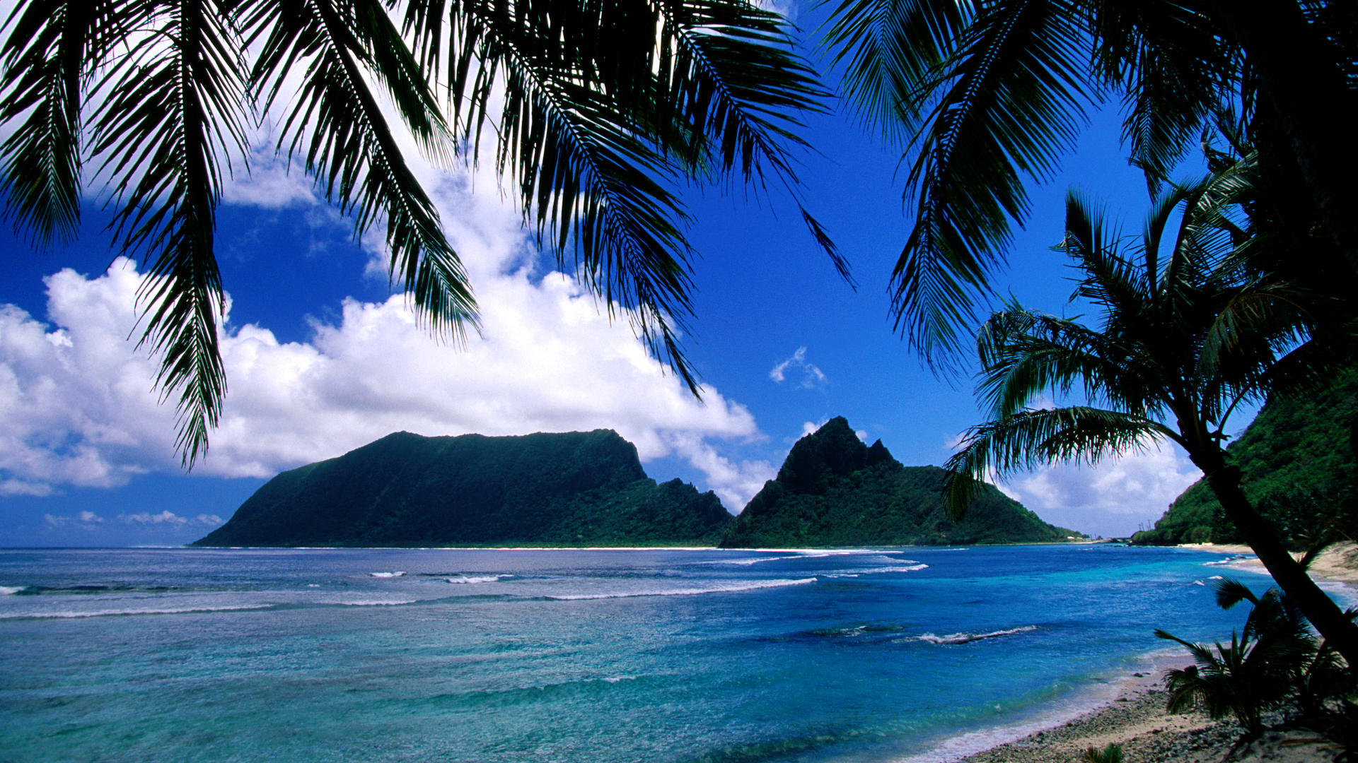 American, samoa, island, background, deliver, greeting, travel ...