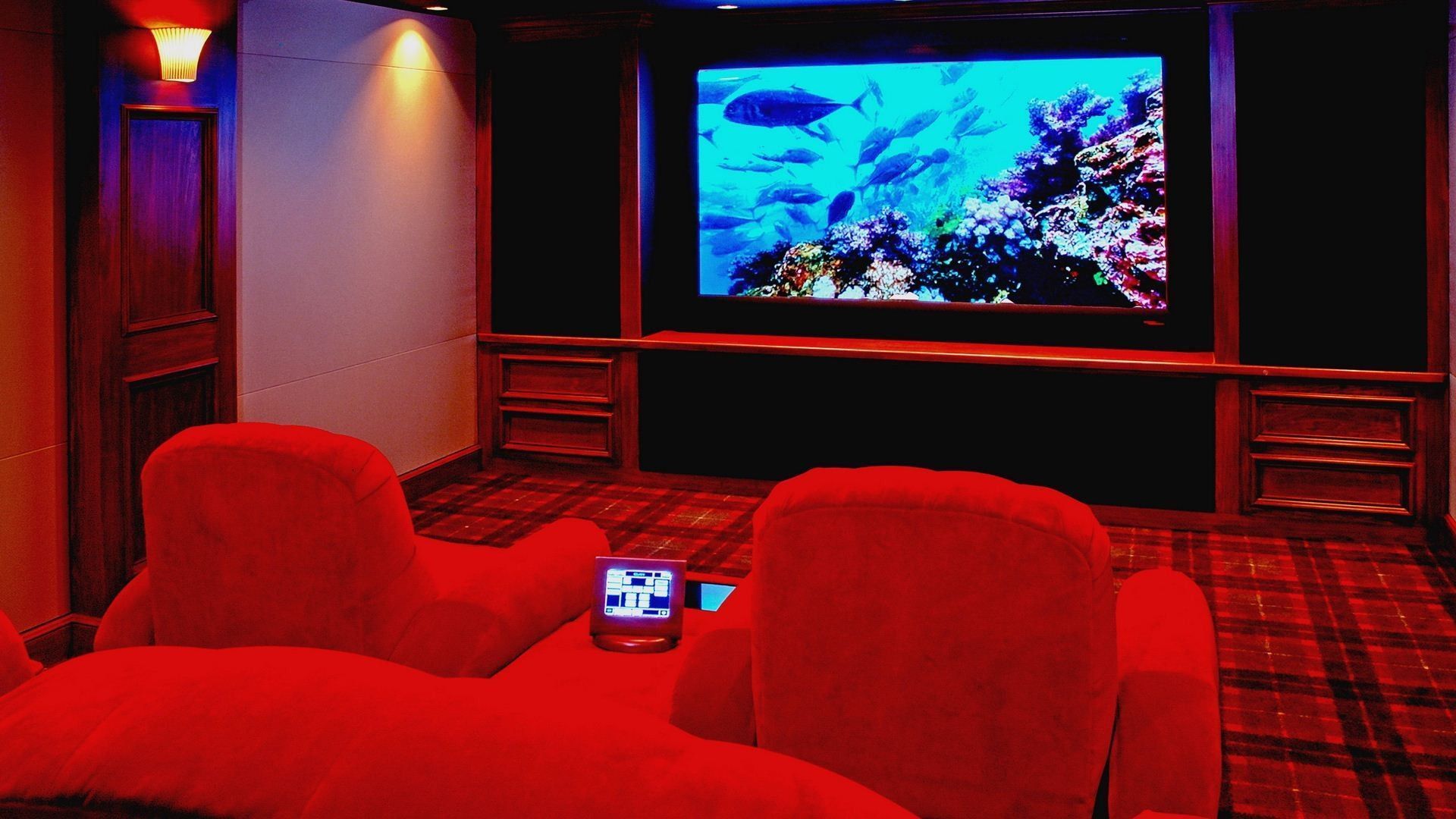 Home Theater, Red 1920x1080 1080p - Wallpaper - ImgPrix