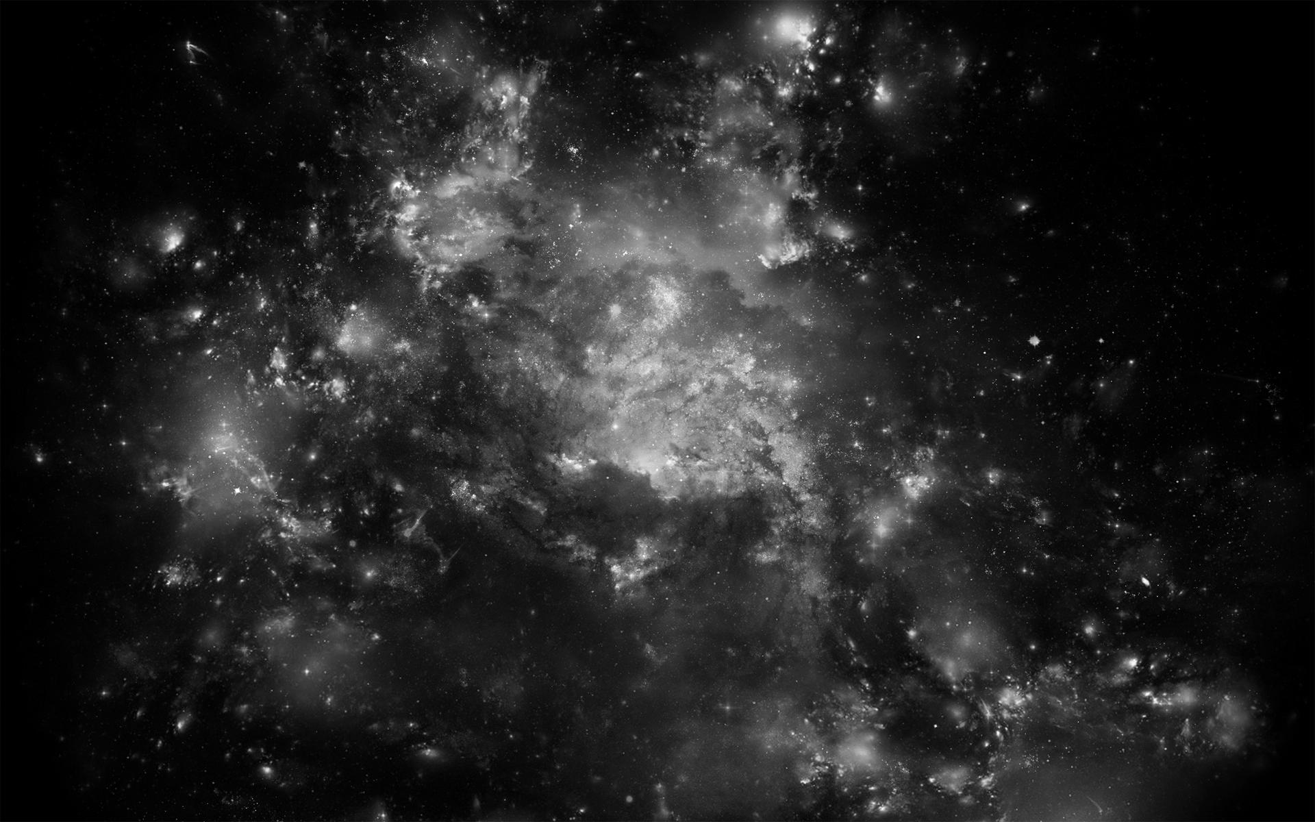 Digital Universe Black And White Fantasy Space Wallpaper. Black ...