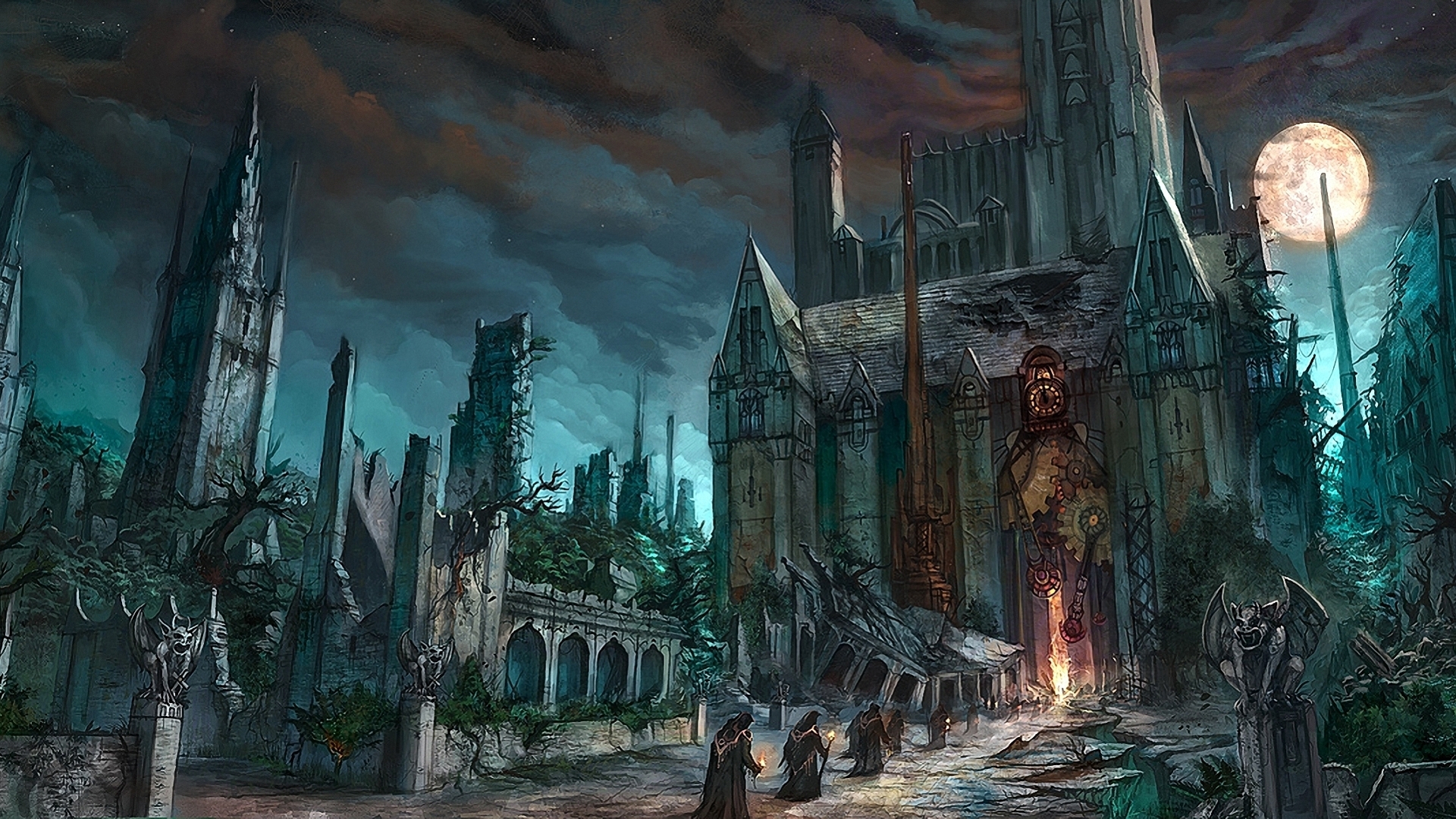 Scary Dark Castle Fantasy | Wallpaper Tycoon #5495 Wallpaper