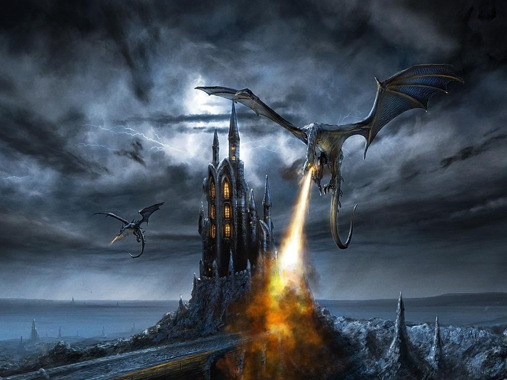 Dragons Attack Castle wallpaper from Dragons wallpapers