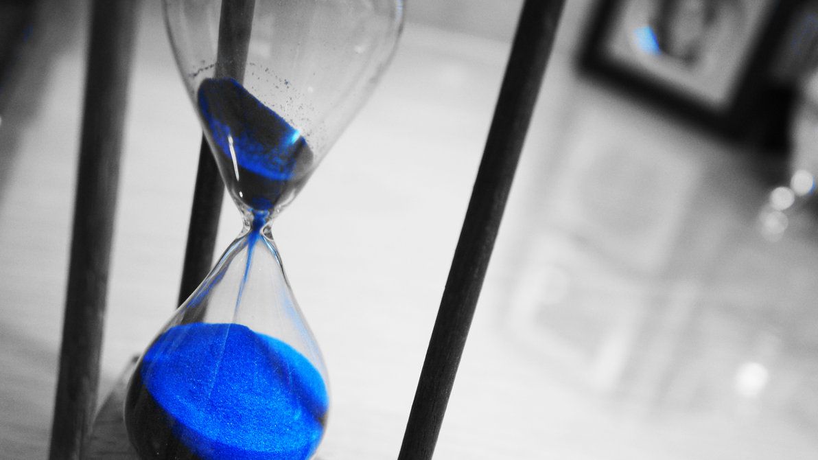 Blue Sand Clock by VinWatanabe on DeviantArt