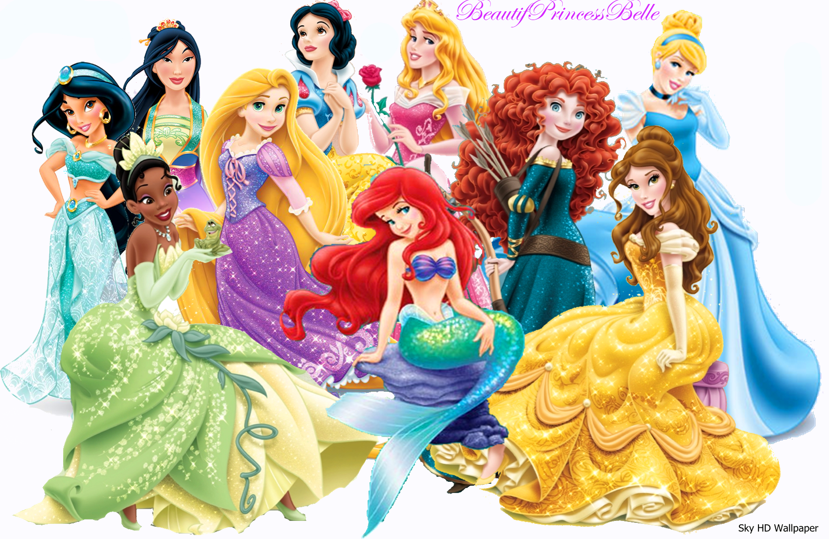 Disney Princess Wallpapers Sky HD Wallpaper