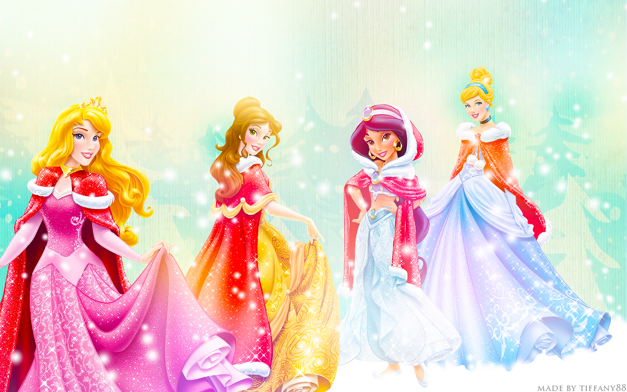 Holiday Princesses - Disney Princess Wallpaper (39131049) - Fanpop