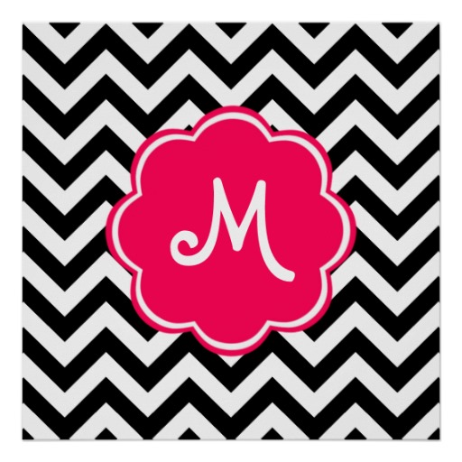 Picture For Chevron Background With Monogram M