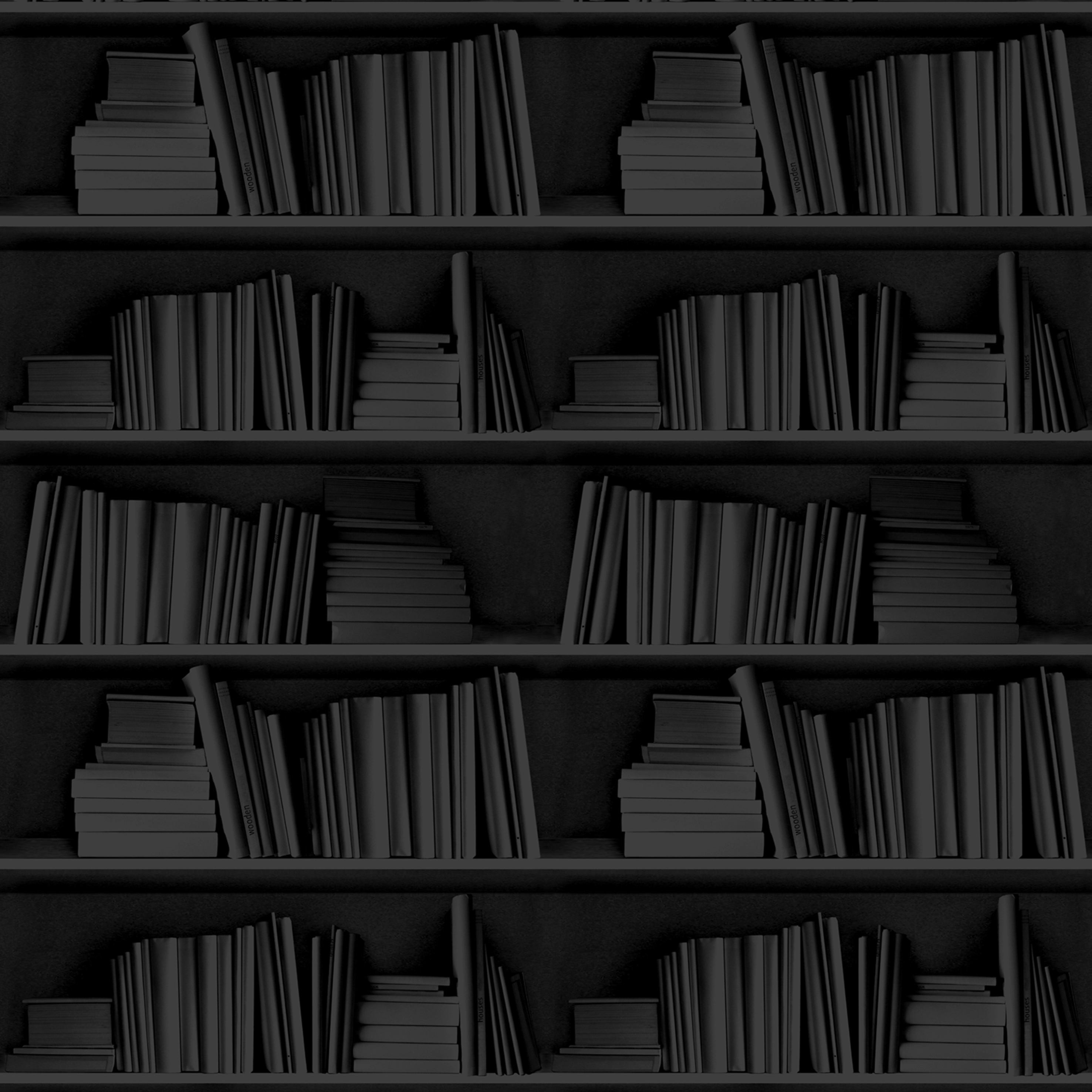 Black Bookshelf Wallpaper from Studiomold Made By Mineheart