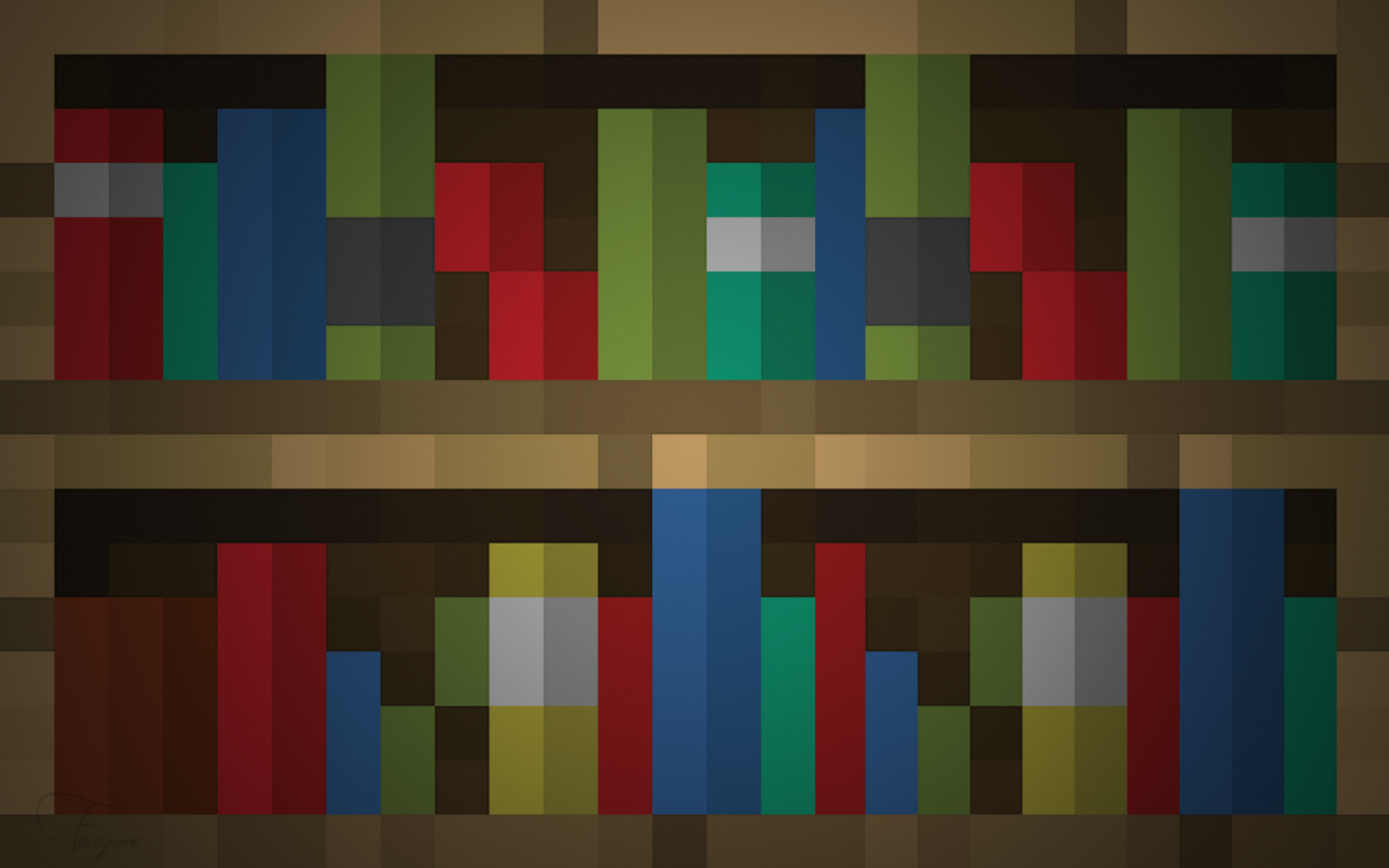 DeviantArt: More Like Bookshelf wallpaper by Fivezero09