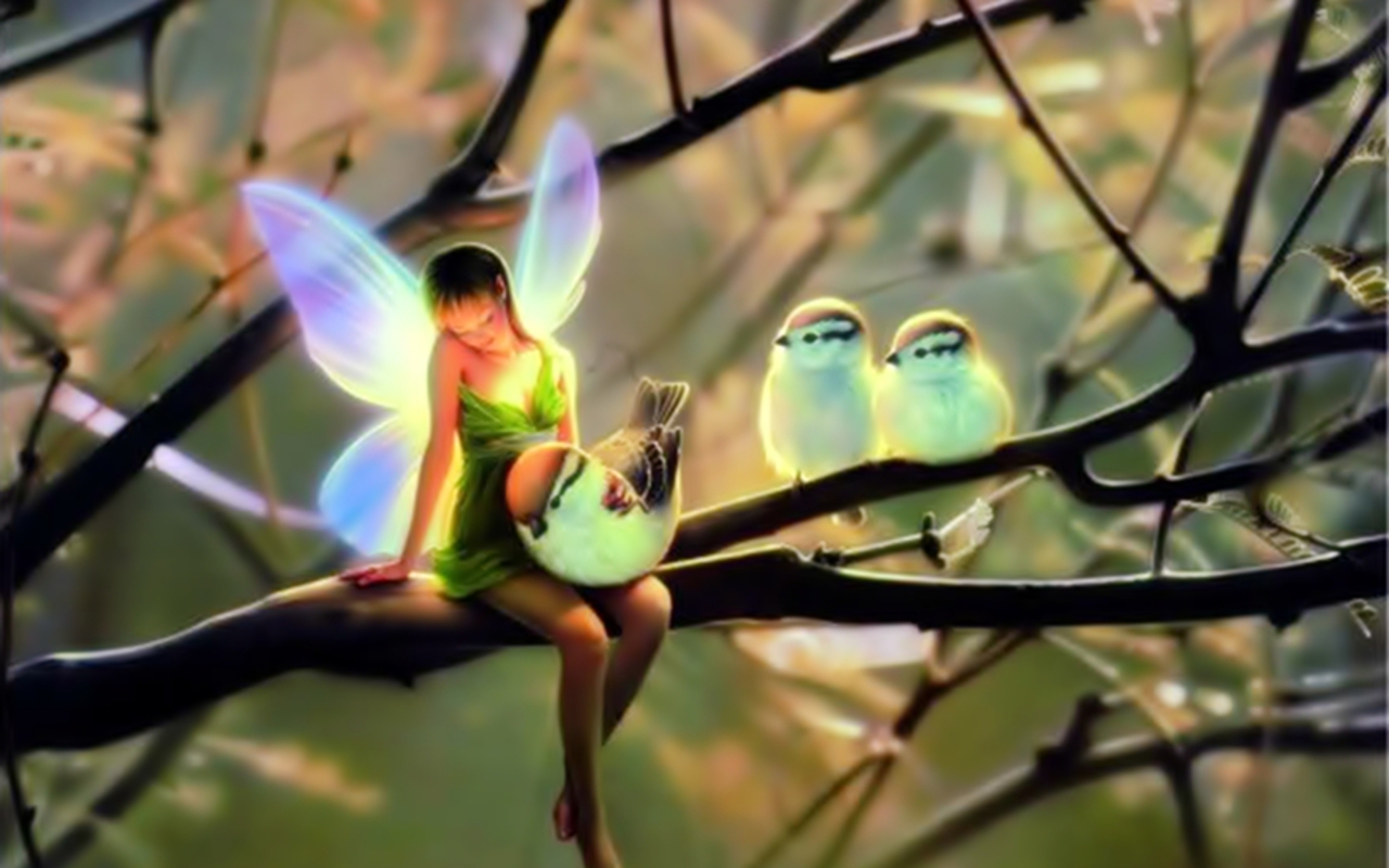 Fairy&Birds - Fairies Wallpaper (30632290) - Fanpop