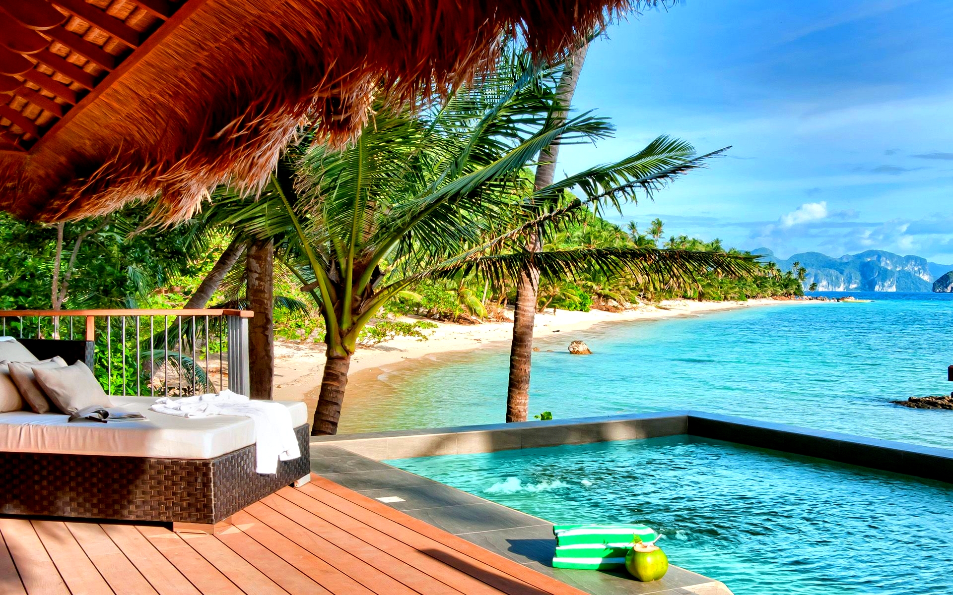 Tropical Resort HD Wallpaper