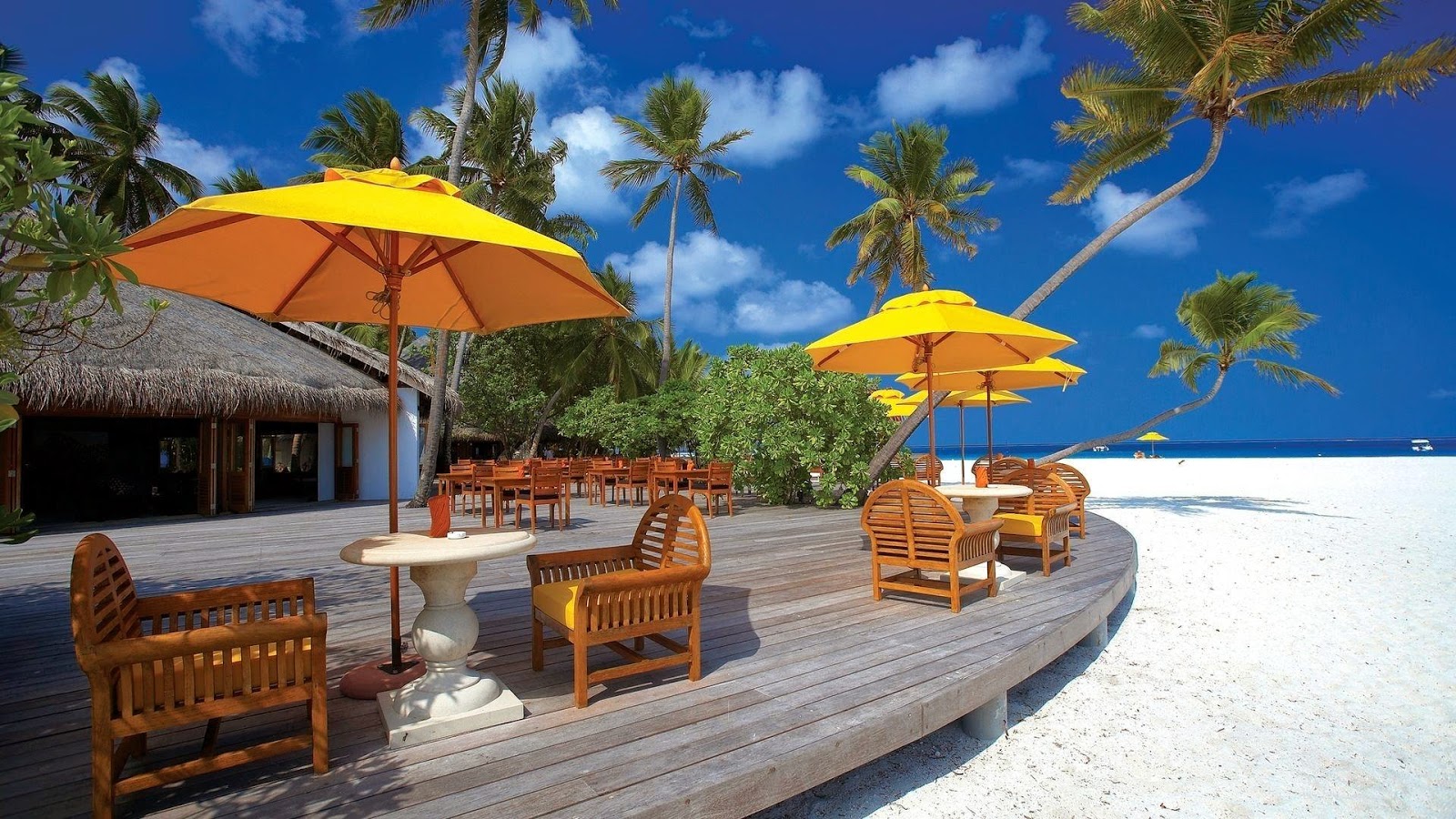 Free Beach Resort Background #Photo - HD Wallpapers