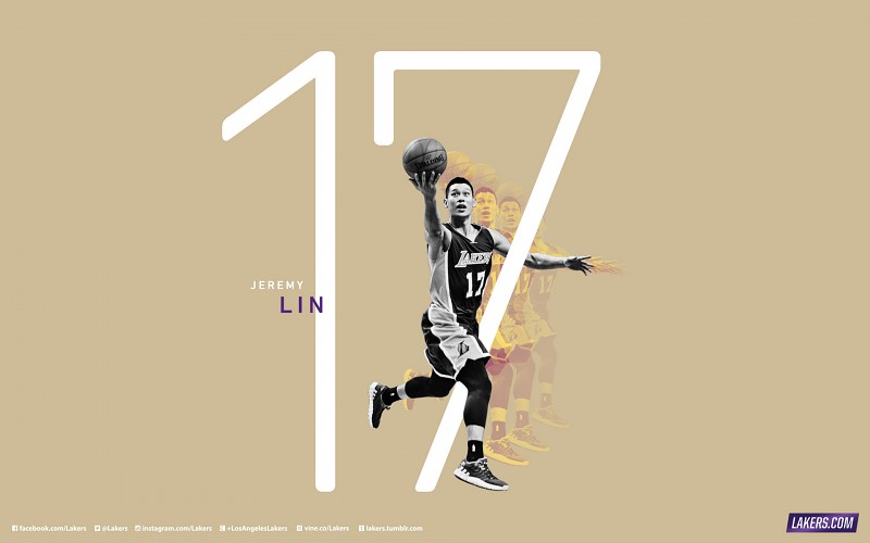 Jeremy Lin 17 LA Lakers 2015 Wallpaper free desktop backgrounds ...