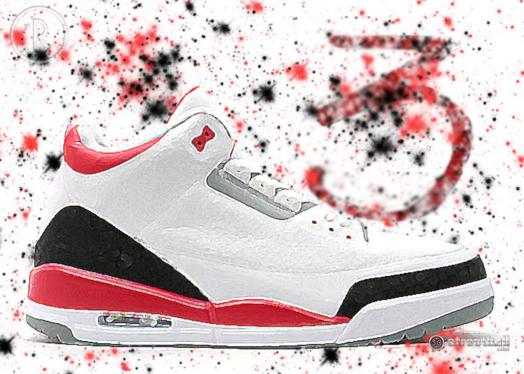 Jordan 3 Basketball Shoe Wallpaper - Streetball