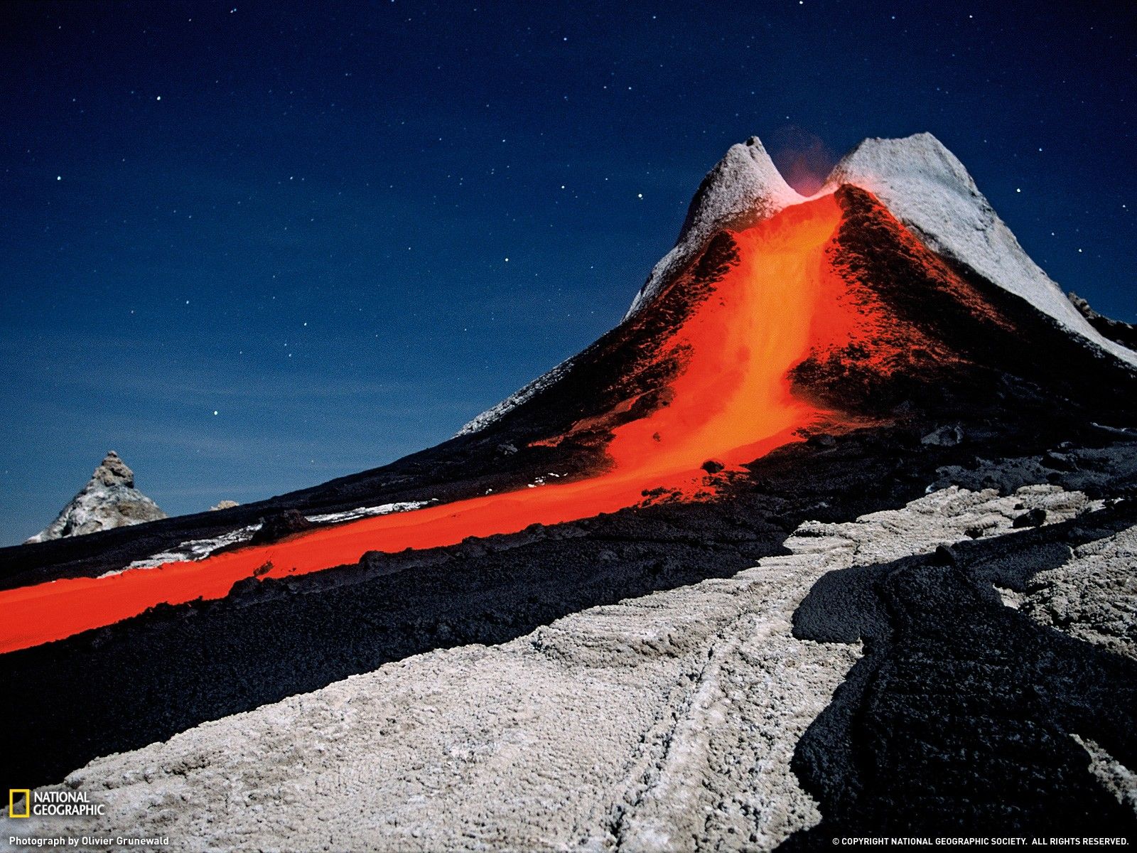 Volcanic Lava Flow Magma Cover Photo Wallpaper - Album Art for ...