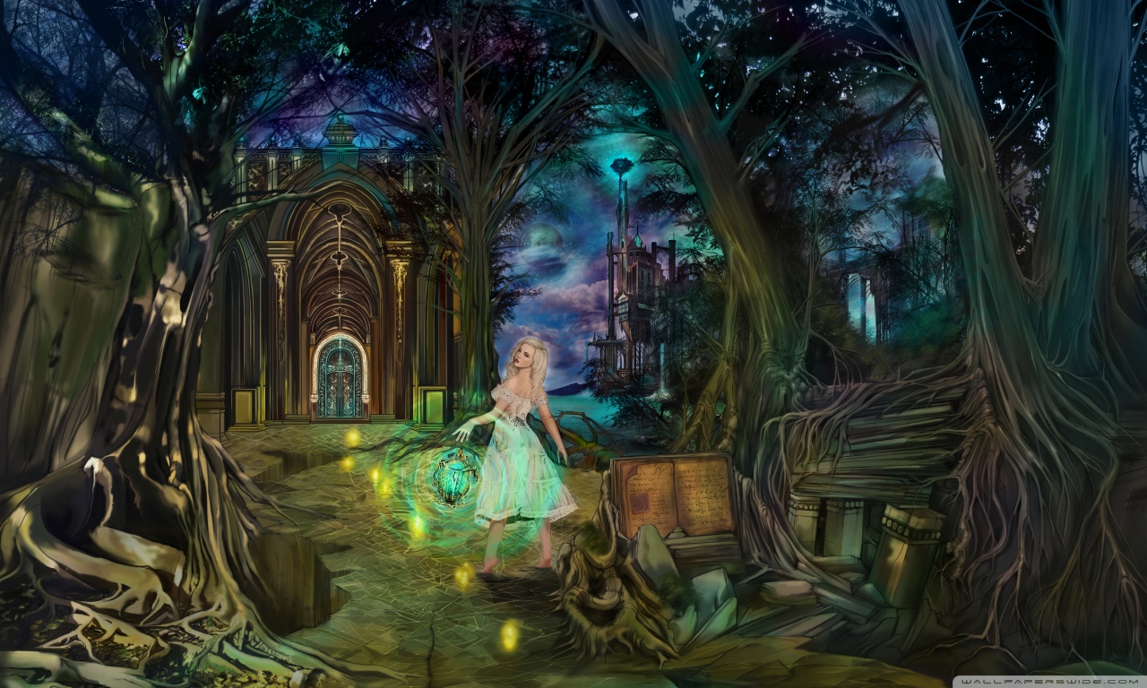 Fairytale Lady HD desktop wallpaper