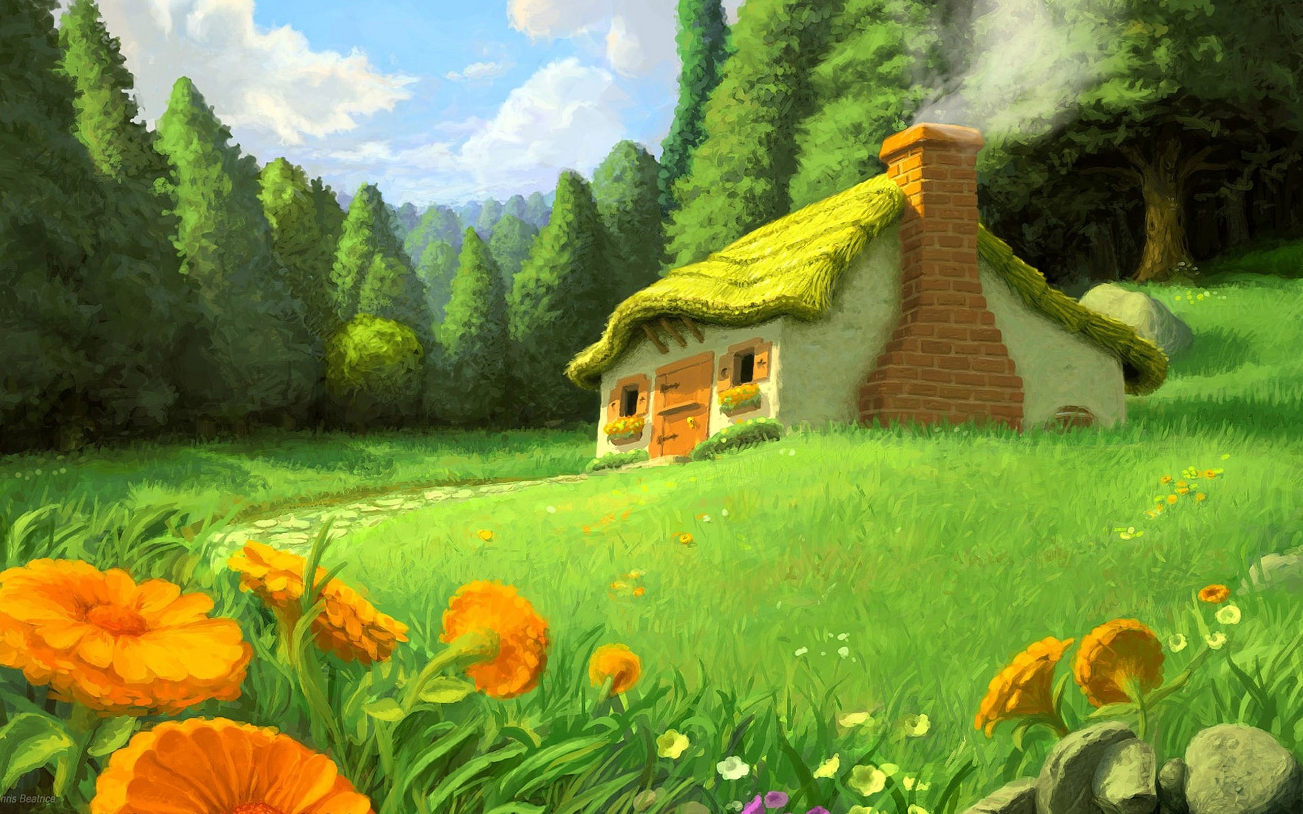 Fairy Tale Cottage Wallpapers Pictures