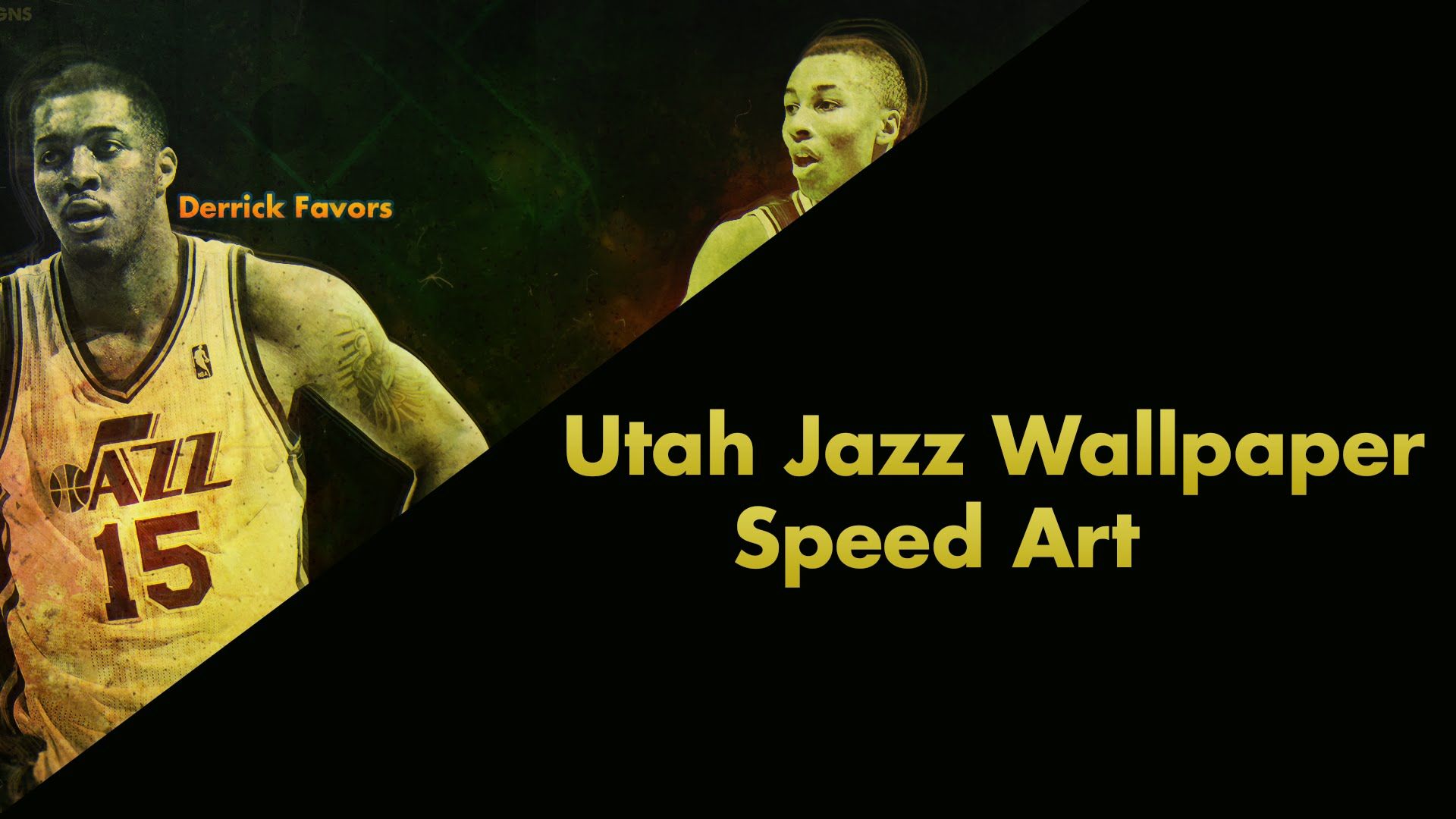 Speed Art | Utah Jazz Wallpaper - YouTube