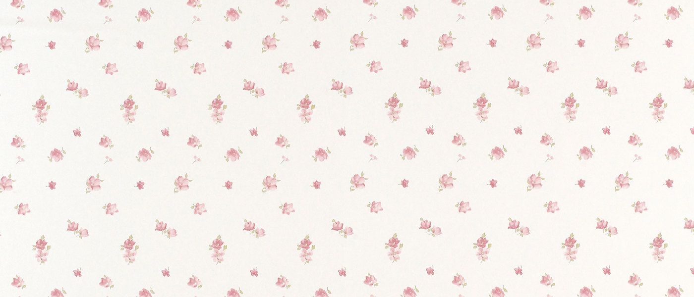 Abbeville Pink/Natural Floral Wallpaper at Laura Ashley