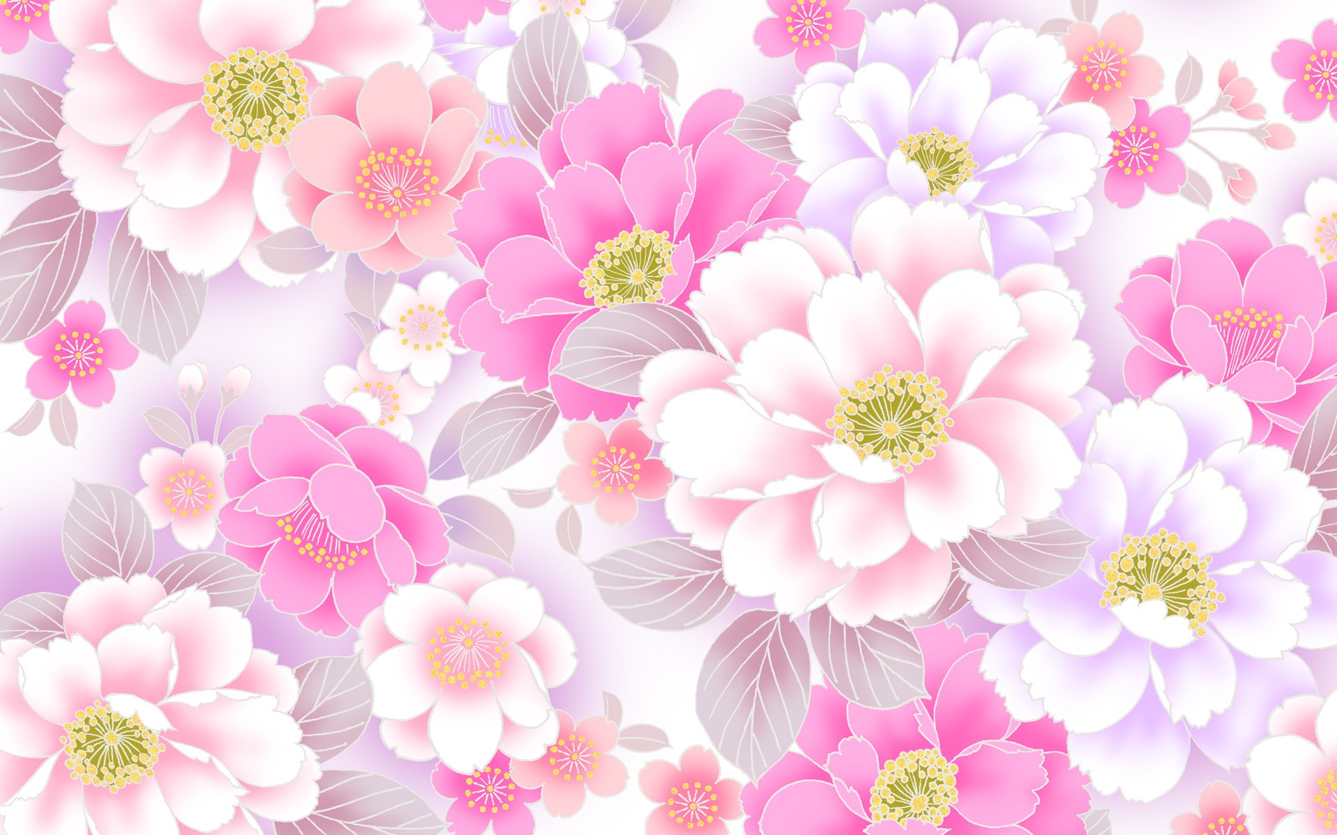 Floral Wallpaper Pretty I4U WALLPAPERUN.COM