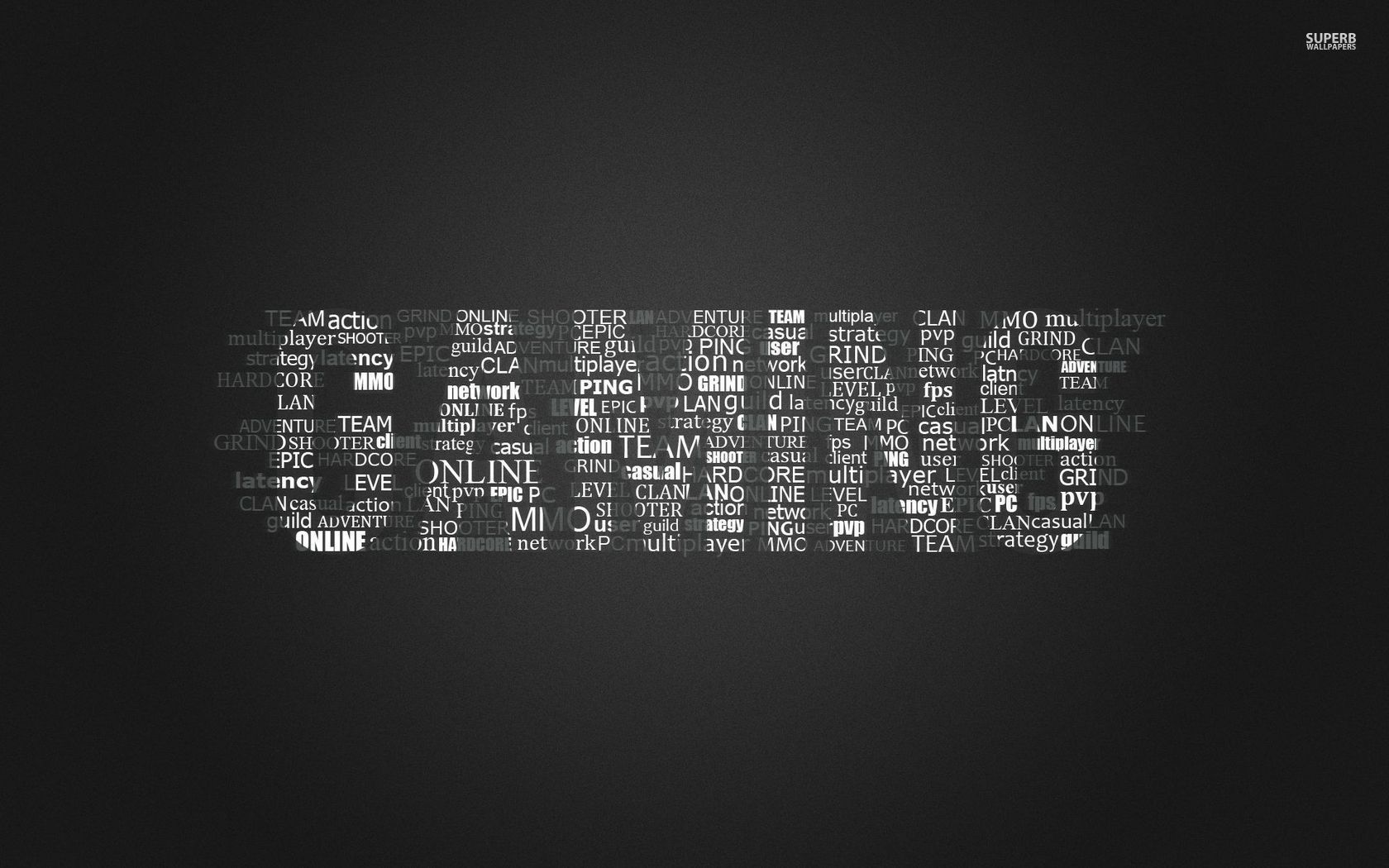 Gaming wallpaper - Typography wallpapers -