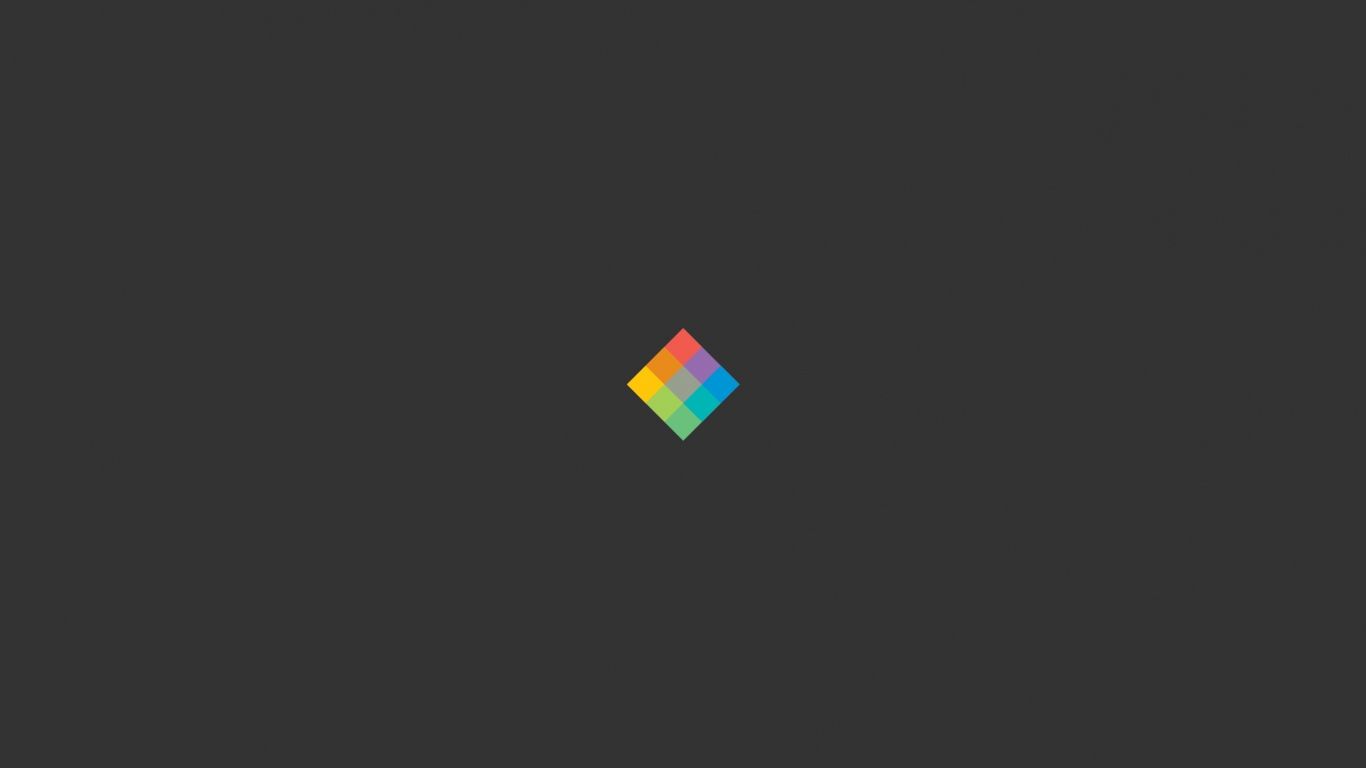 Download Wallpaper 1366x768 Minimalist cube, Bright, Background