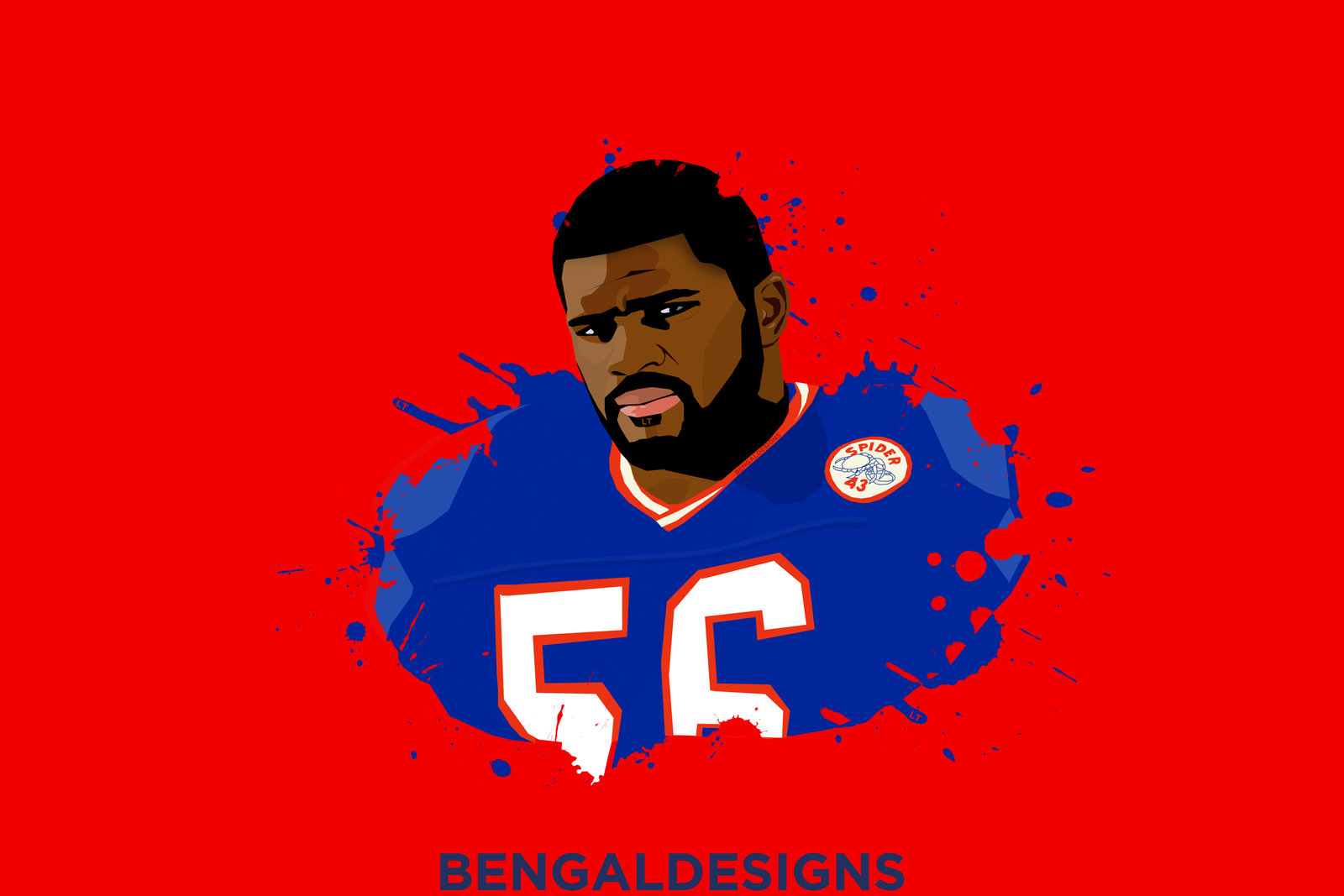 Lawrence Taylor Vector Wallpaper By BengalDesigns by bengalbro on ...