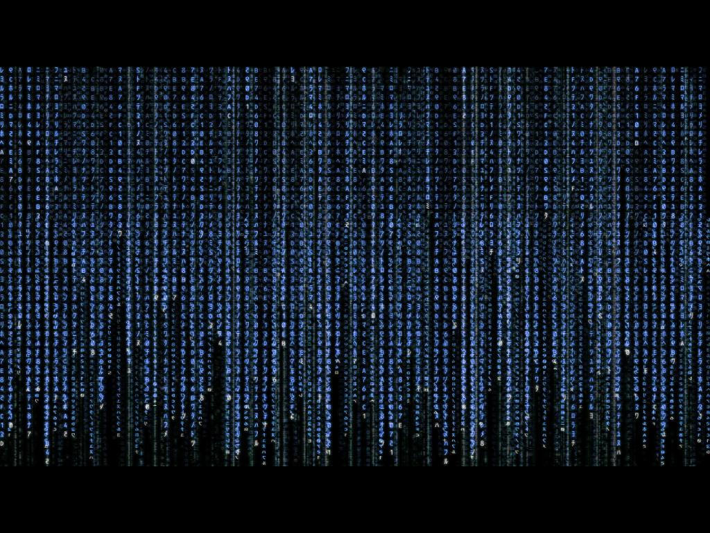 Wallpaper Matrix Geek Blue Binary Code Nature Com, Desktop ...