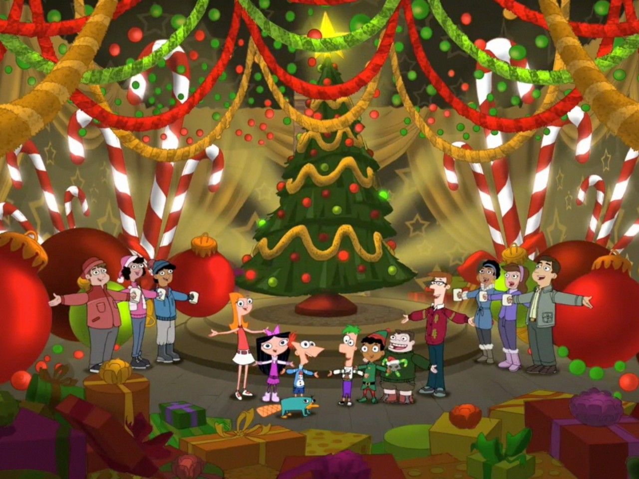 Phineas and Ferb Christmas Wallpaper - HD Backgrounds