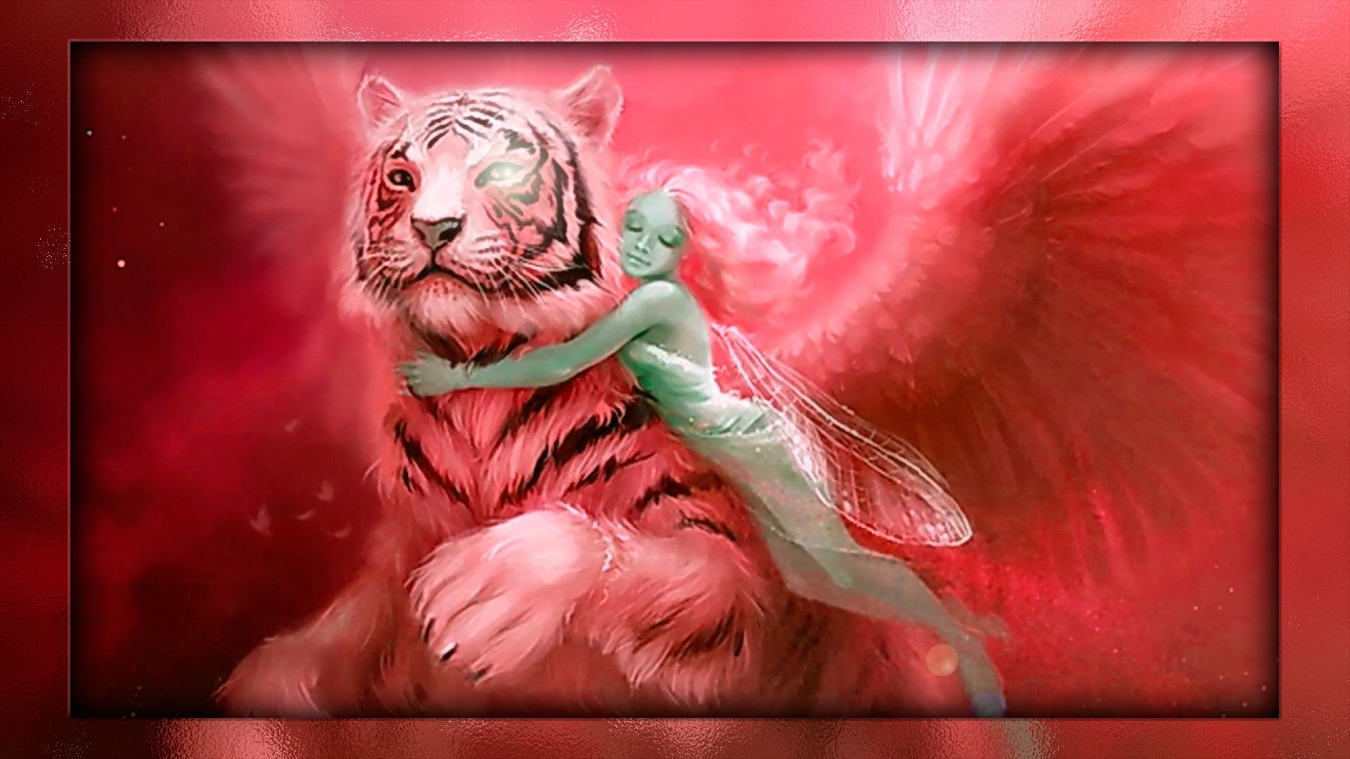 TIGER AND FAIRY WALLPAPER