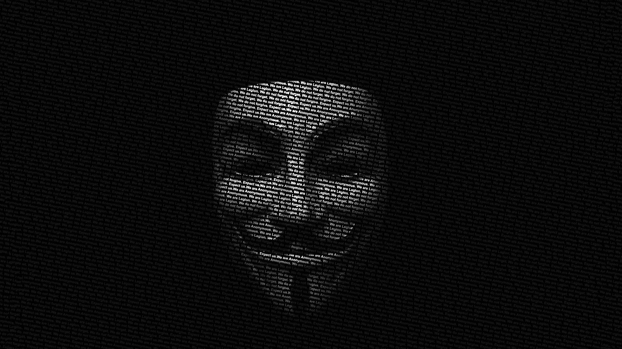 Anonymous Guy Fawkes typographic portrait wallpaper | 2048x1152 ...