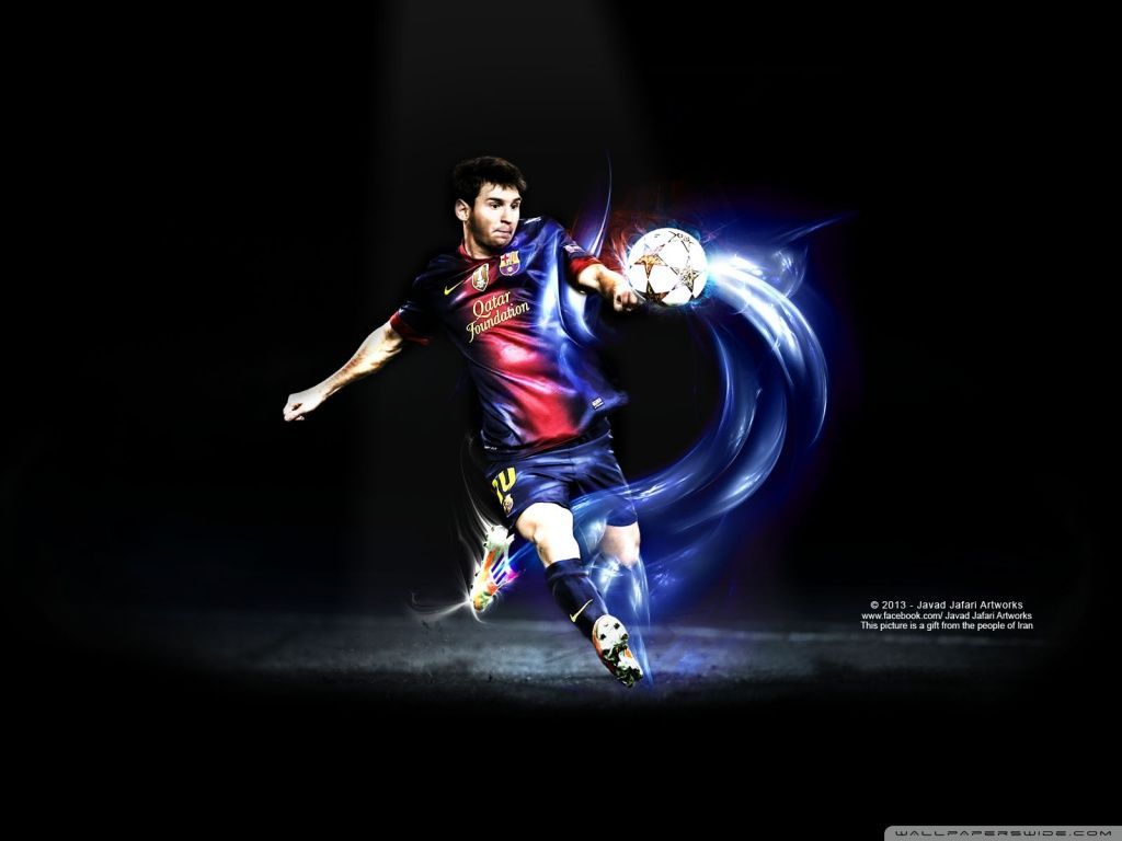 Messi Kick HD desktop wallpaper Widescreen High Definition