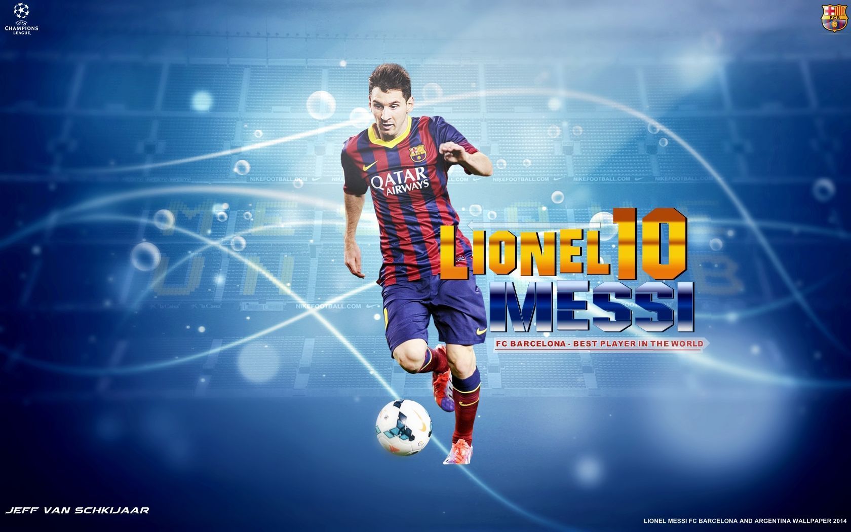 DeviantArt: More Like Lionel Messi Barcelona 2014 wallpaper by ...