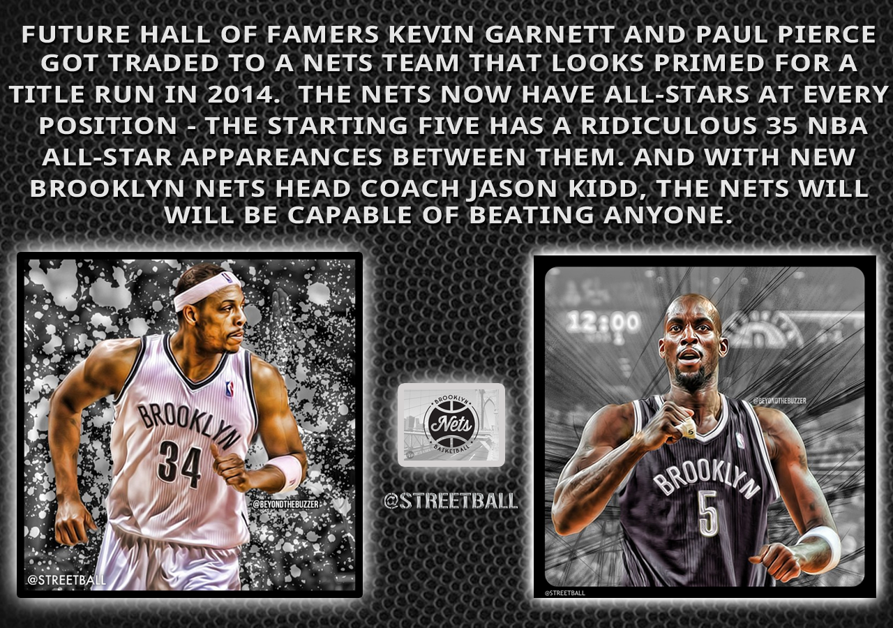 Paul Pierce and Kevin Garnett Brooklyn Nets Wallpaper - Streetball