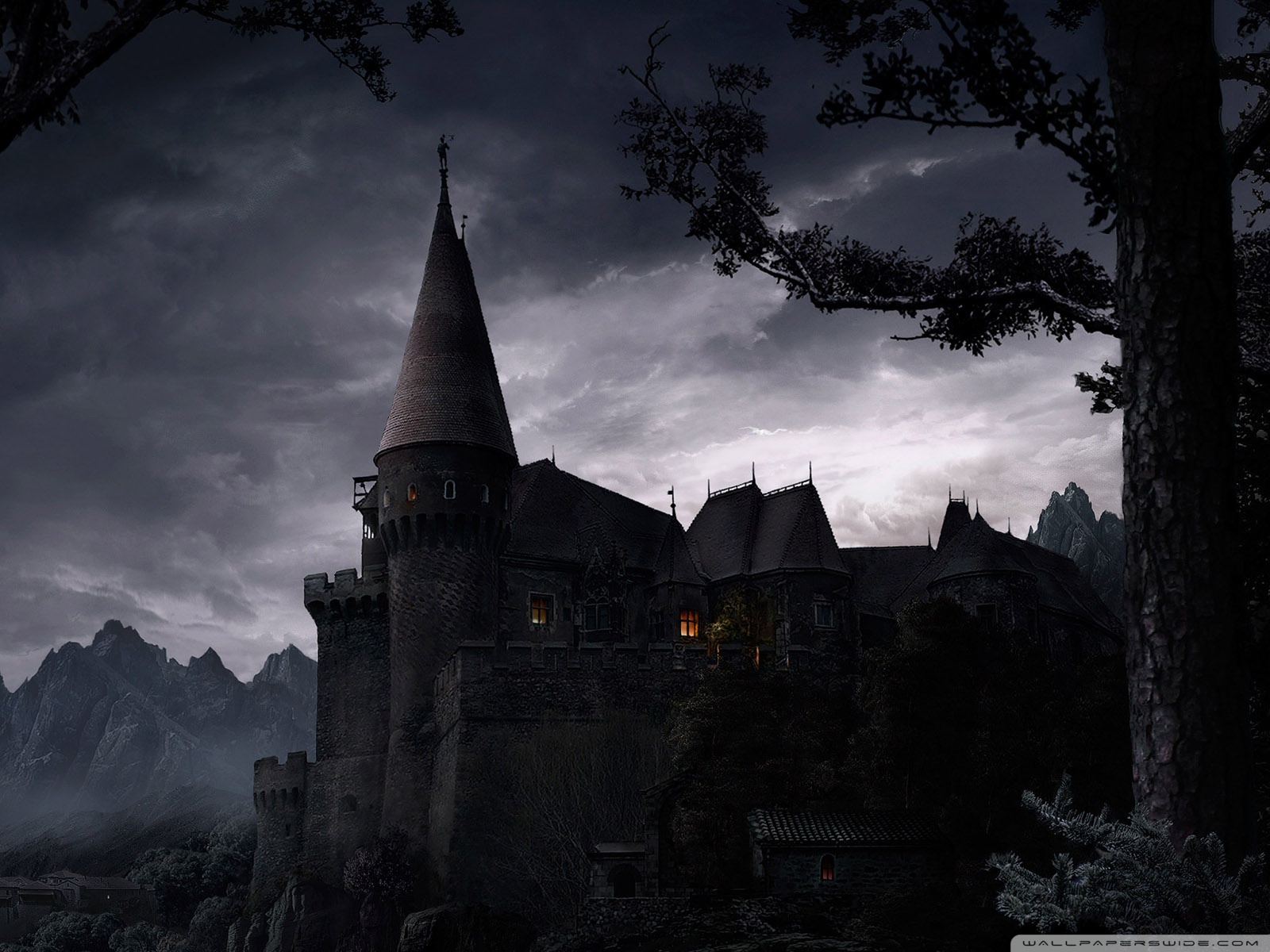 Dark Castle HD desktop wallpaper Widescreen High Definition