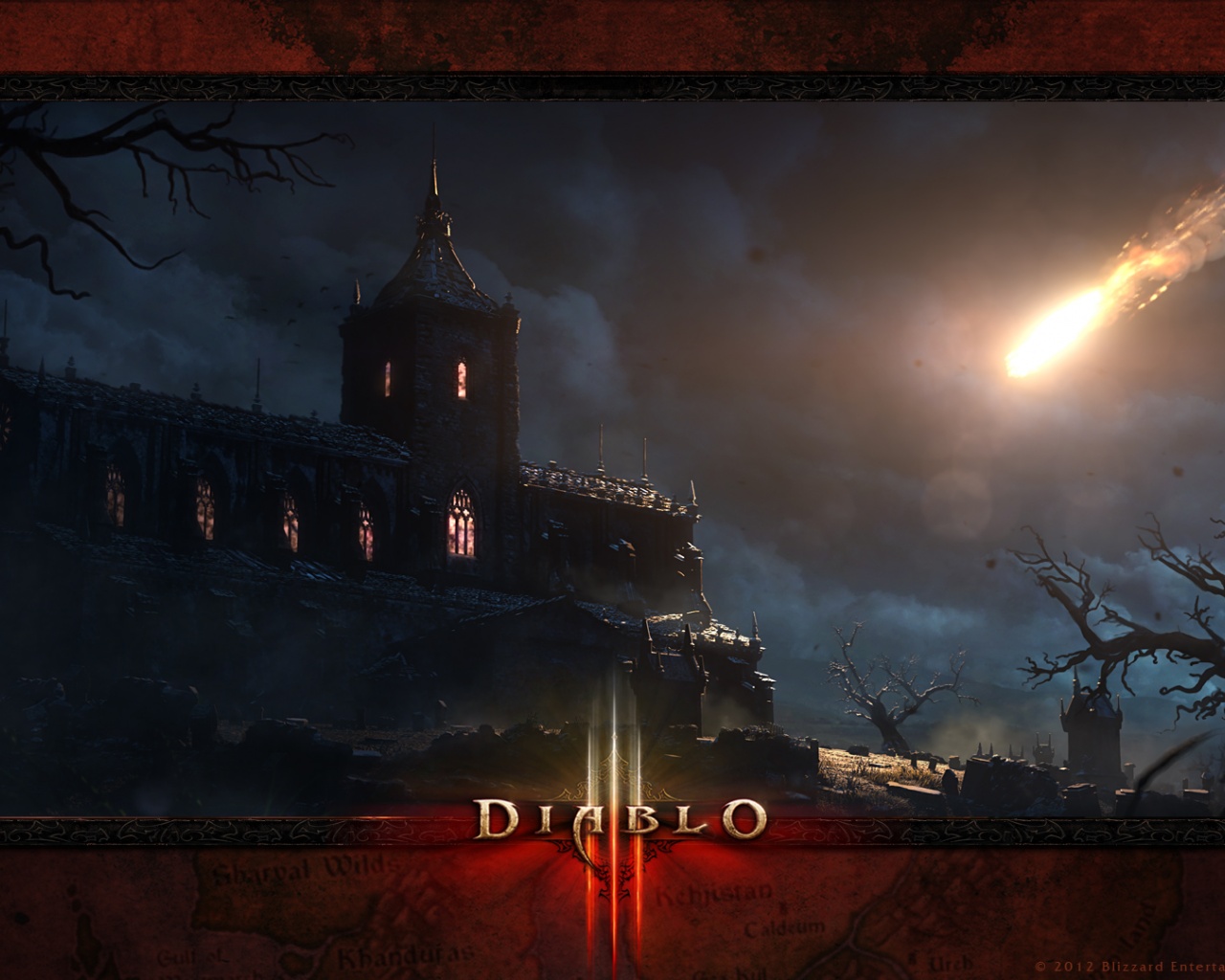 Diablo 3 Dark Castle Desktop Background HD 1920x1080 deskbg.com