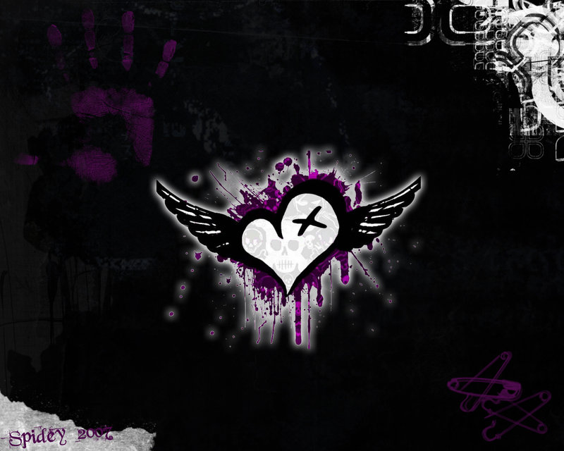 Emo Winged Heart wallpaper from EMO wallpapers