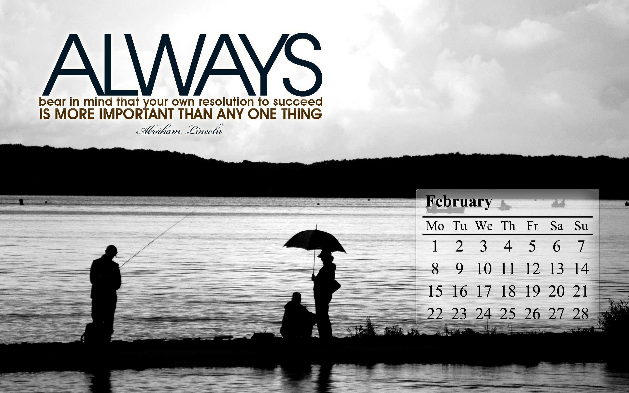 February 2010 Calendar Desktop Wallpaper 1