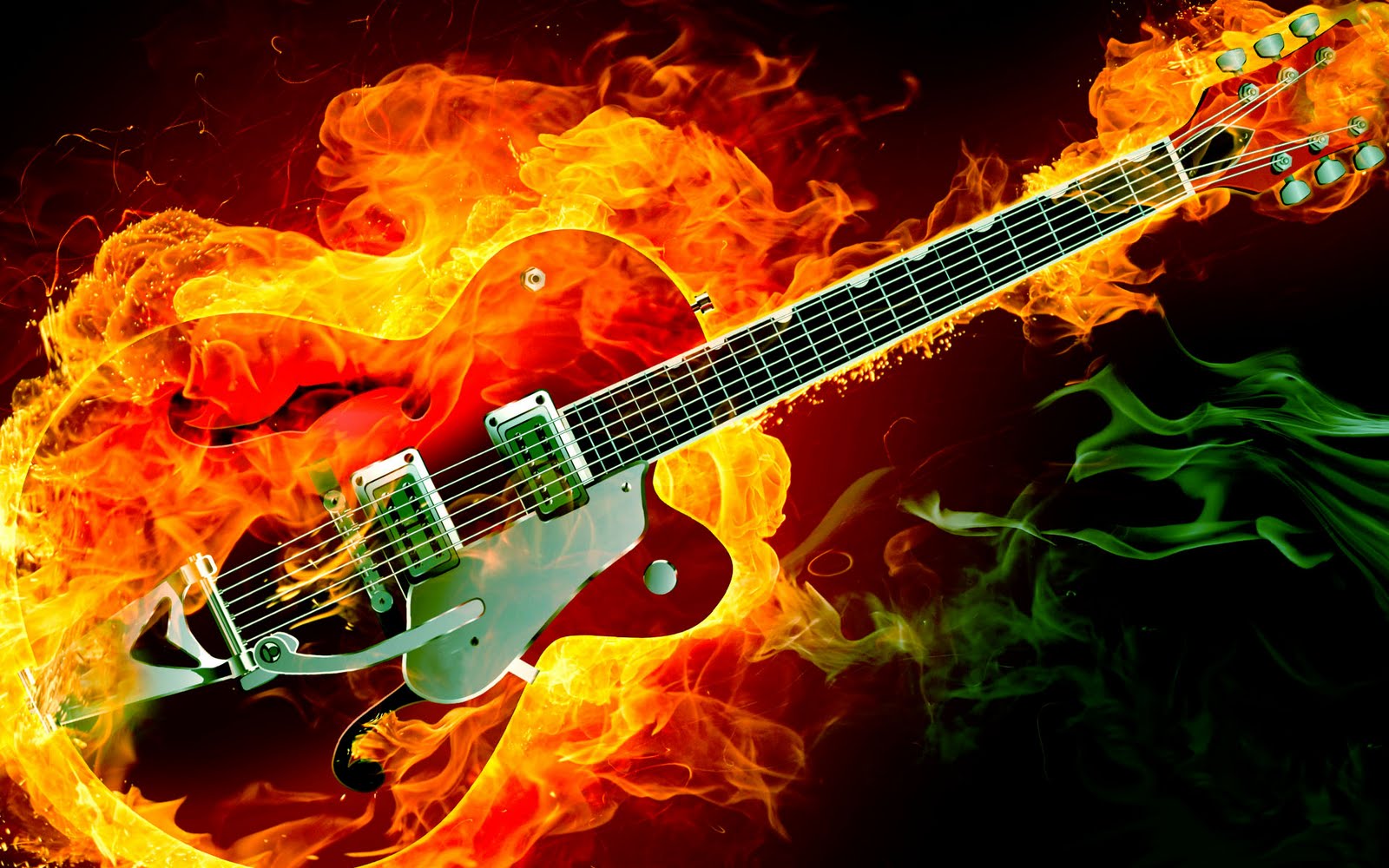rePin image: Guitar On Blue Fire Guitar On on Pinterest