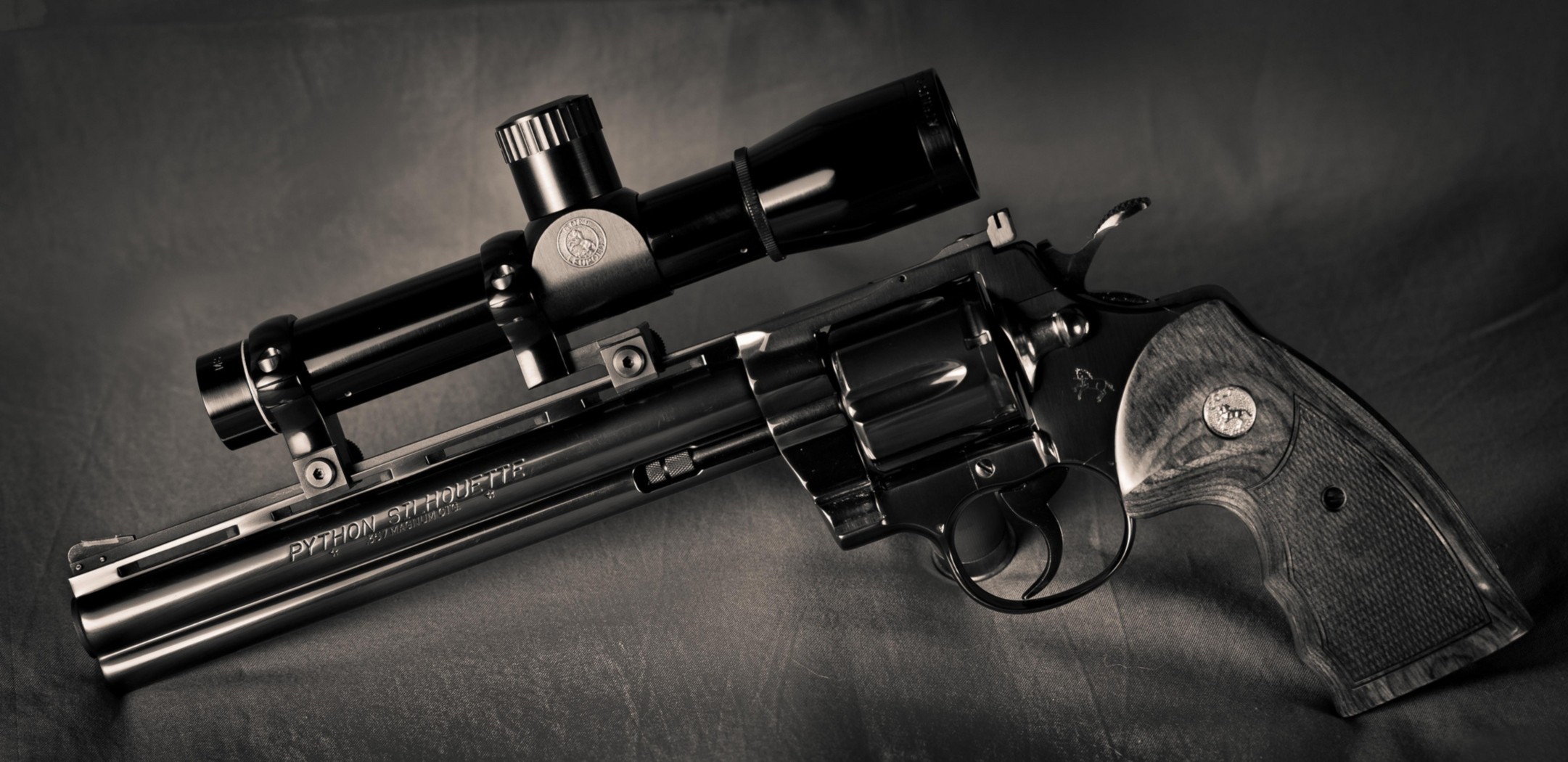 1 Colt Python Silhouette Revolver HD Wallpapers | Backgrounds ...