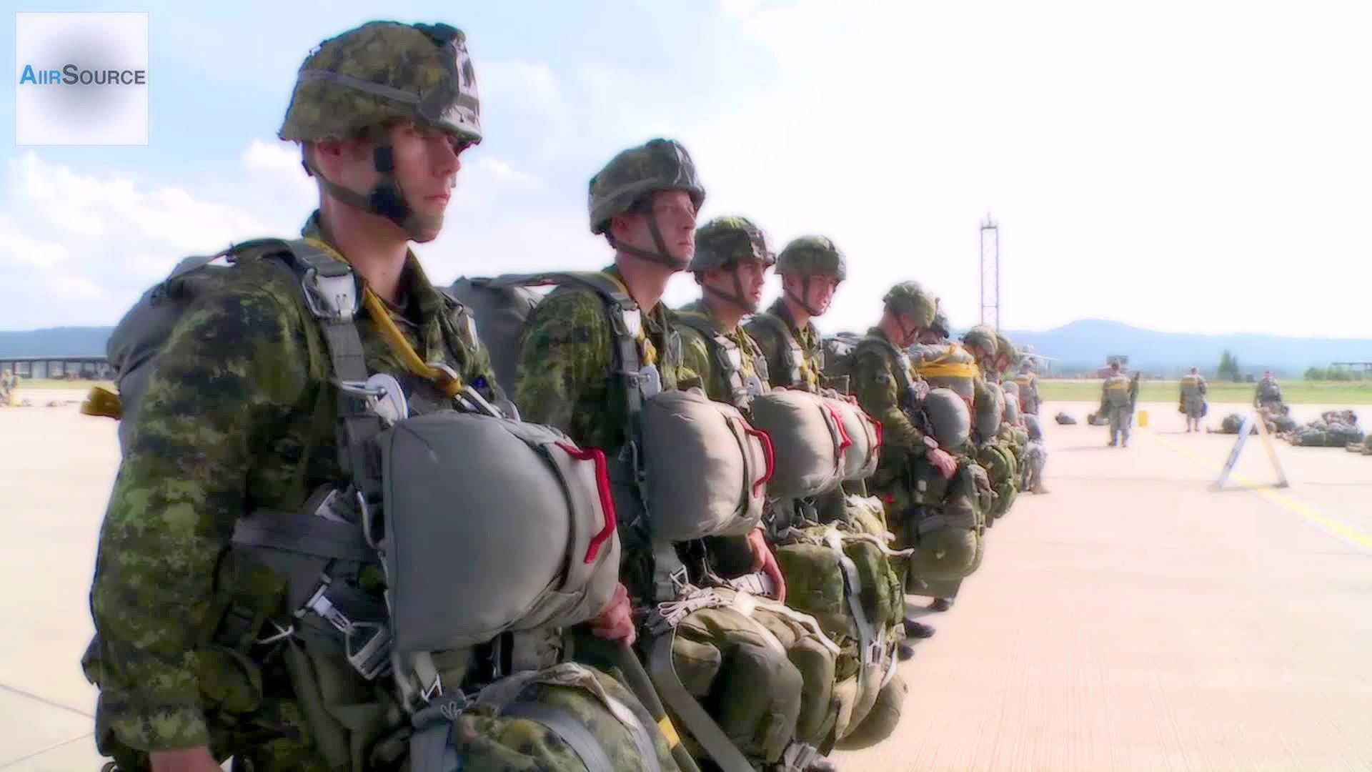 U.S. & Canadian Army Paratroopers C-130H Airdrop - YouTube