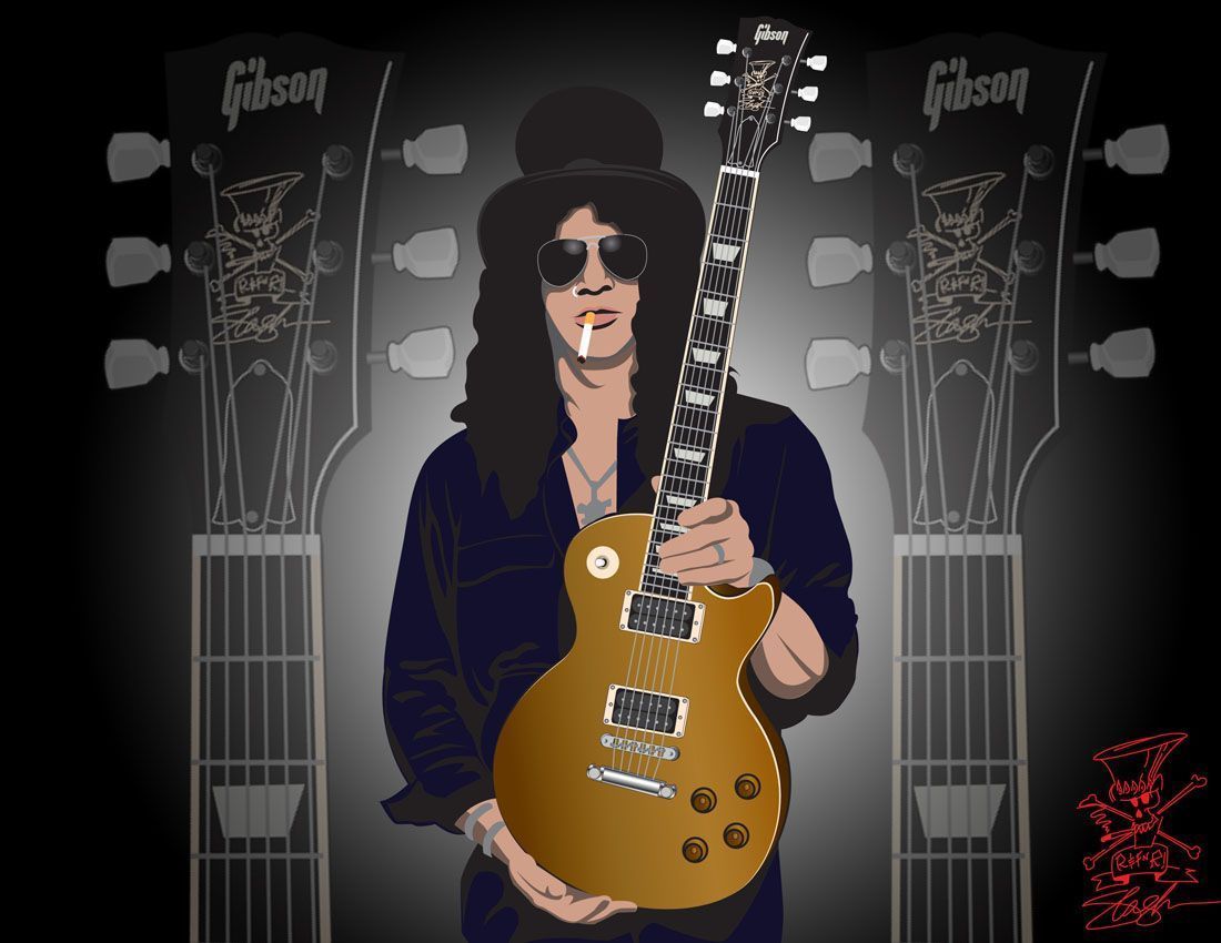 Slash Guitar Backgrounds