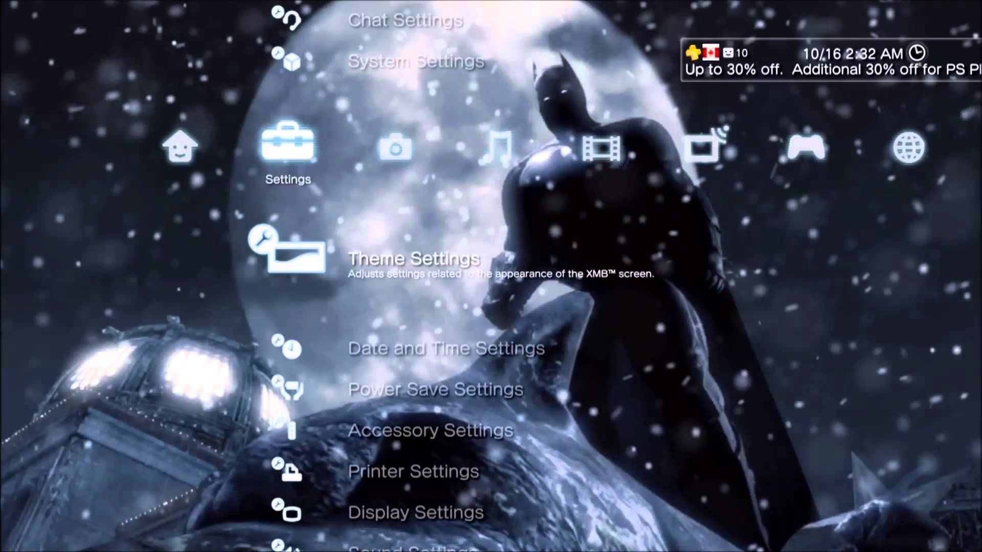PS3 Dynamic Theme: Batman Arkham Origins - YouTube