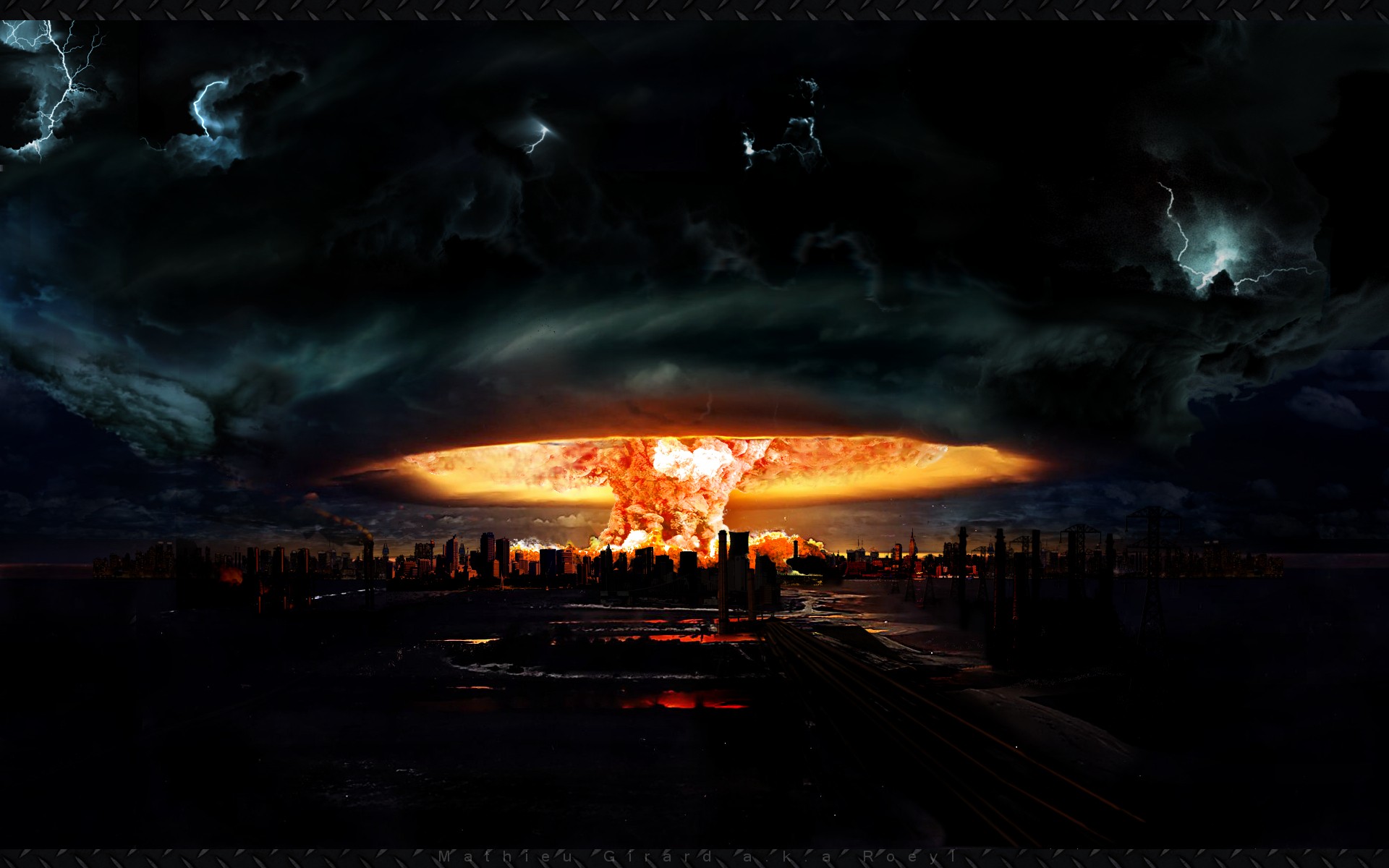End of the world 2012 lightning apocalyptic HD Wallpaper, end of