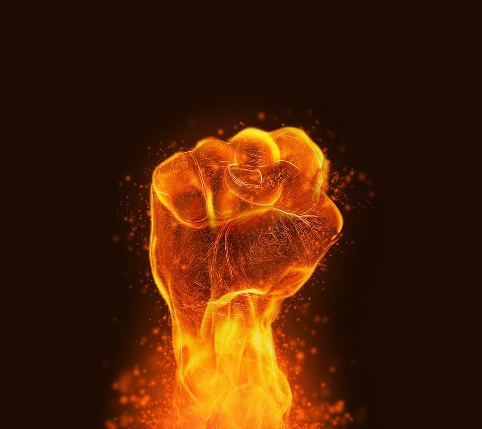 Fire Fist Power Tablet Phone Wallpaper Background - Album Art for ...
