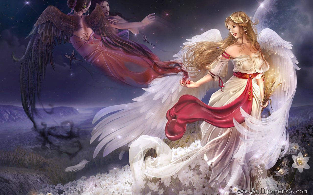 HD wallpaper Guardian Angel Magic Heaven HD 4K  Wallpaper Flare