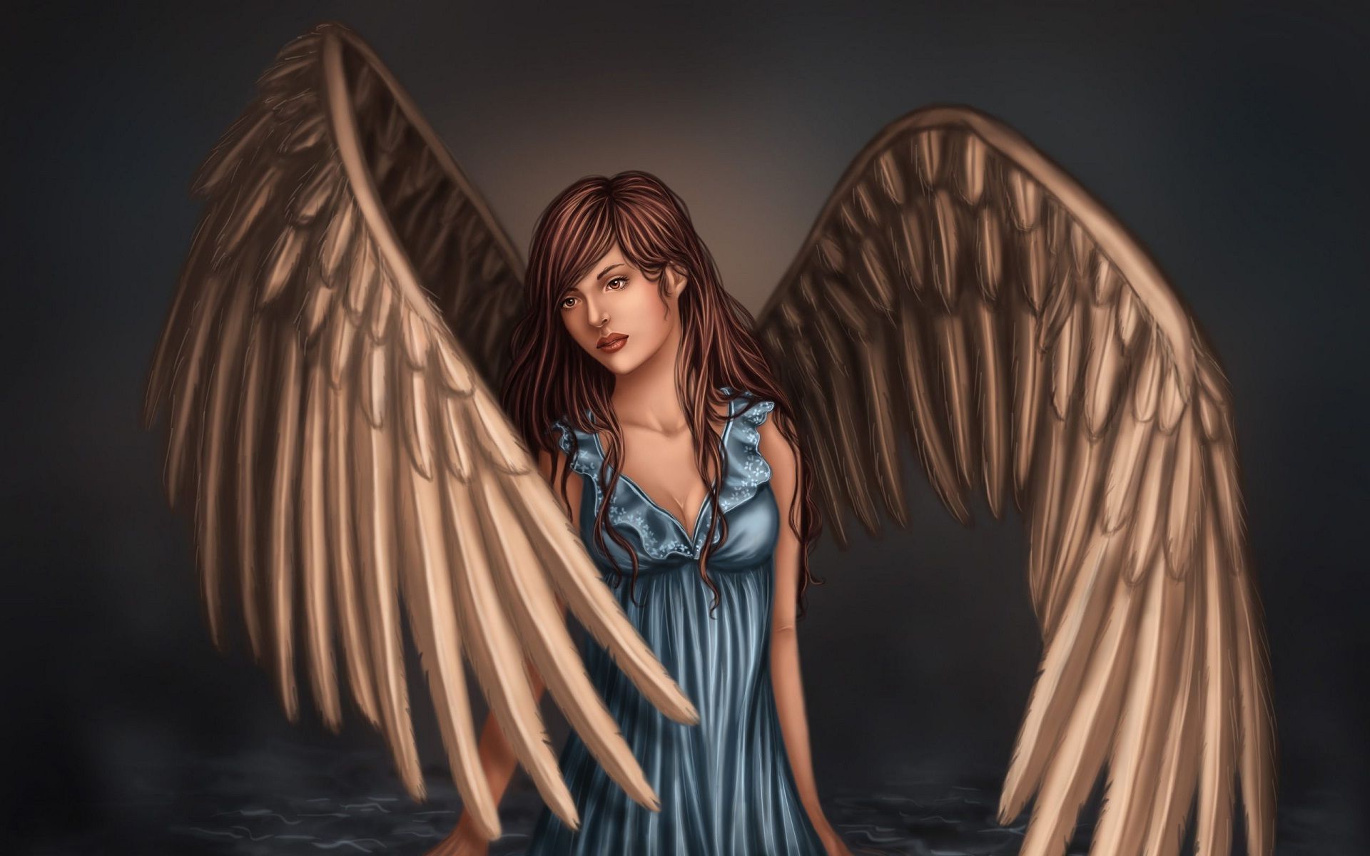 Wide wings beautiful angel wallpaper | HD Wallpapers Rocks