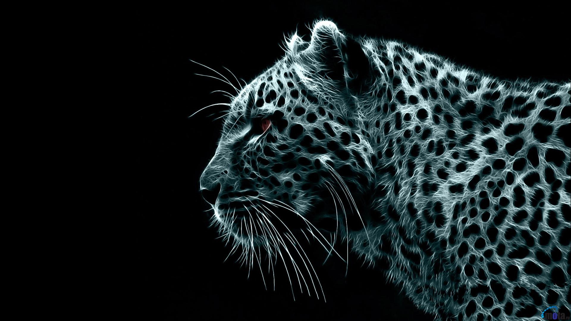 Download Wallpaper Fractal Art Snow Leopard (1920 x 1080 HDTV ...