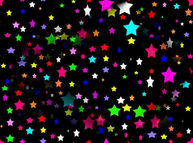 Colorful Stars This is the colorful neon stars 6 colorful