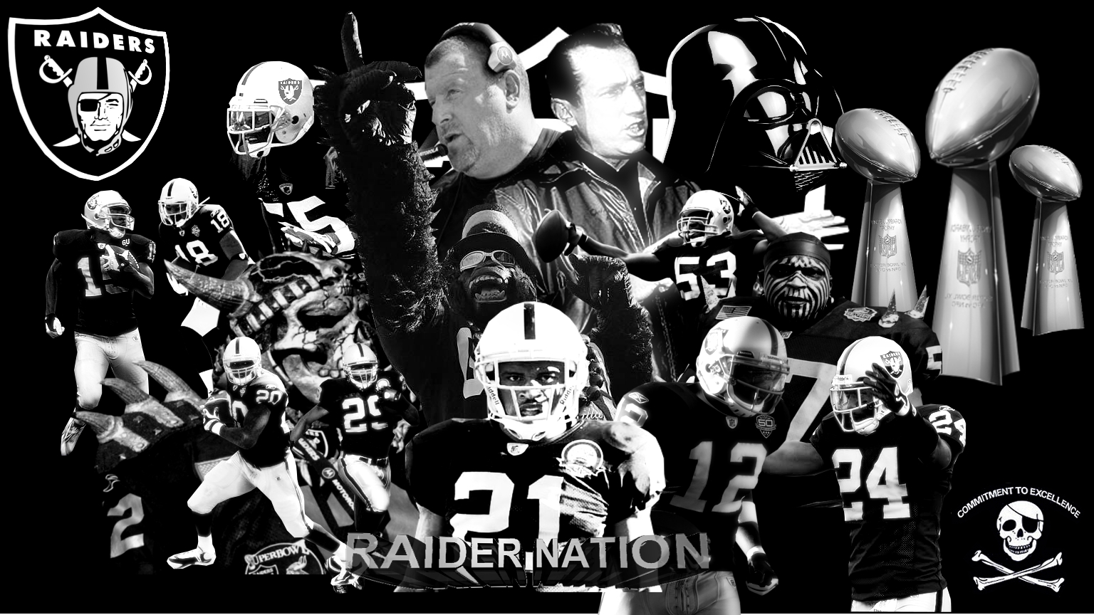 Oakland Raiders Wallpaper 4813 1536x864 px ~ WallpaperFort.com