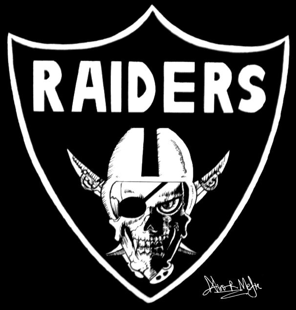 Oakland Raiders Skull Logo by Nino666 on DeviantArt